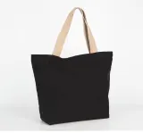 Bolsa shopper reciclada grande con fuelle en el fondo
