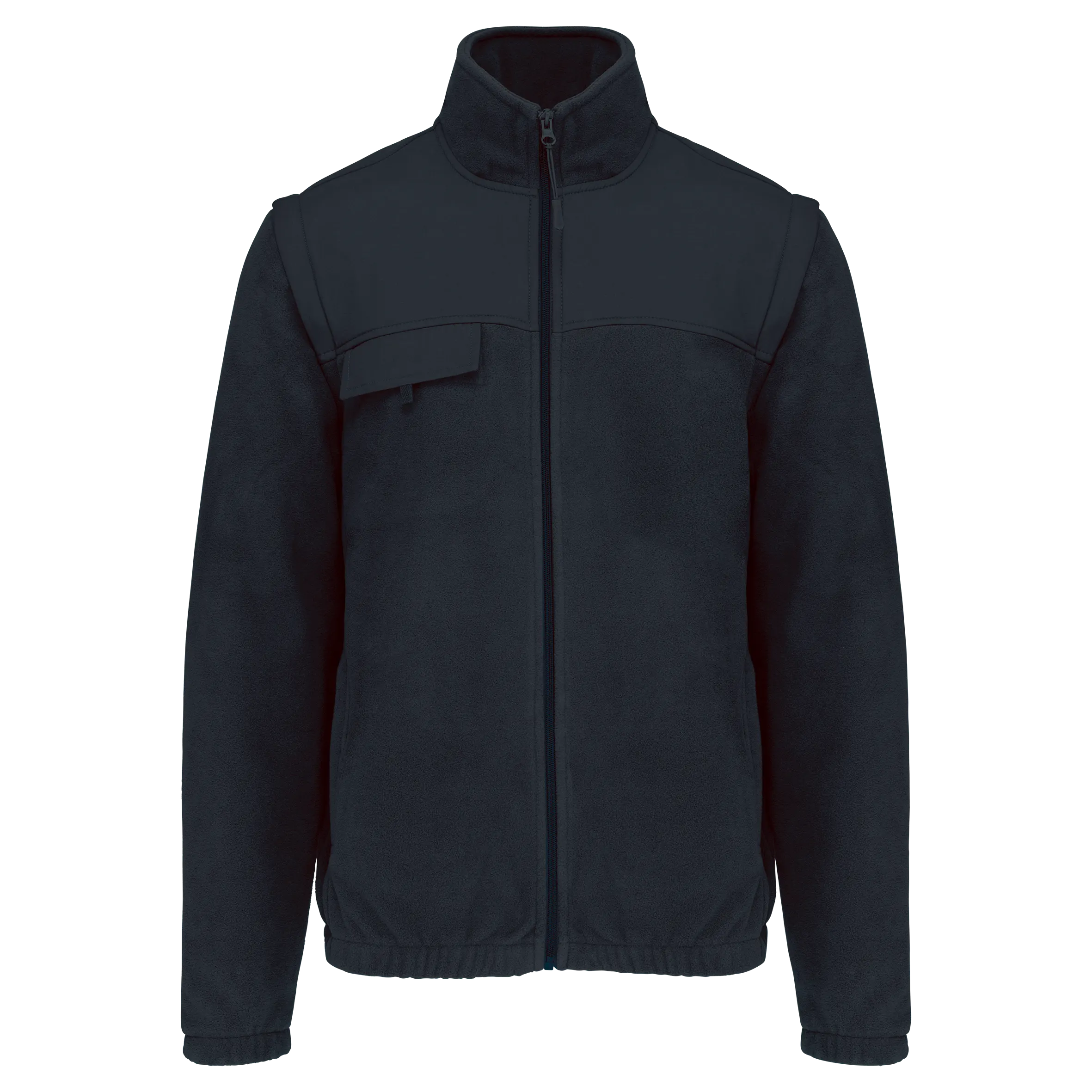 Chaqueta polar con mangas amovibles hombre