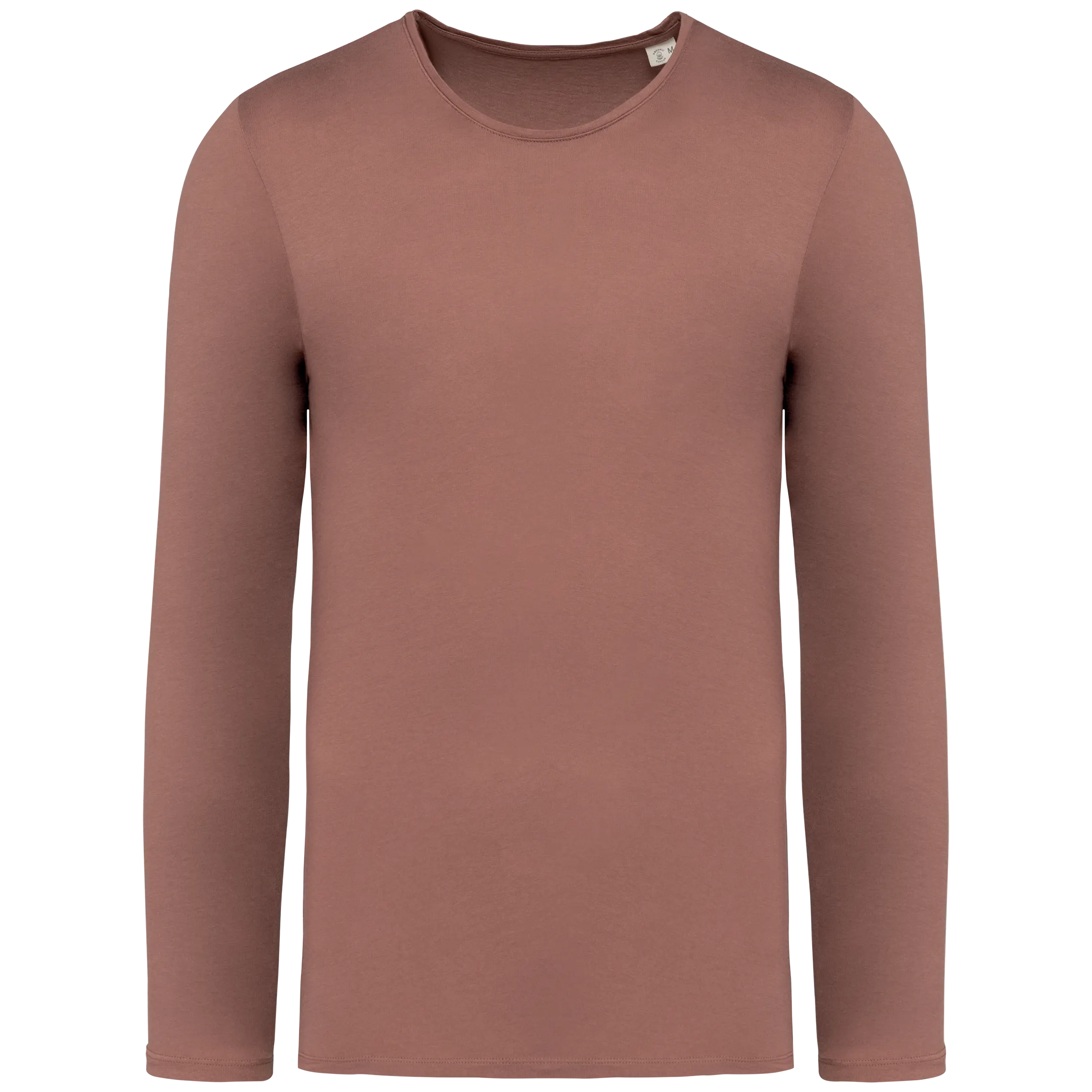 Camiseta ecorresponsable efecto lavado de manga larga unisex