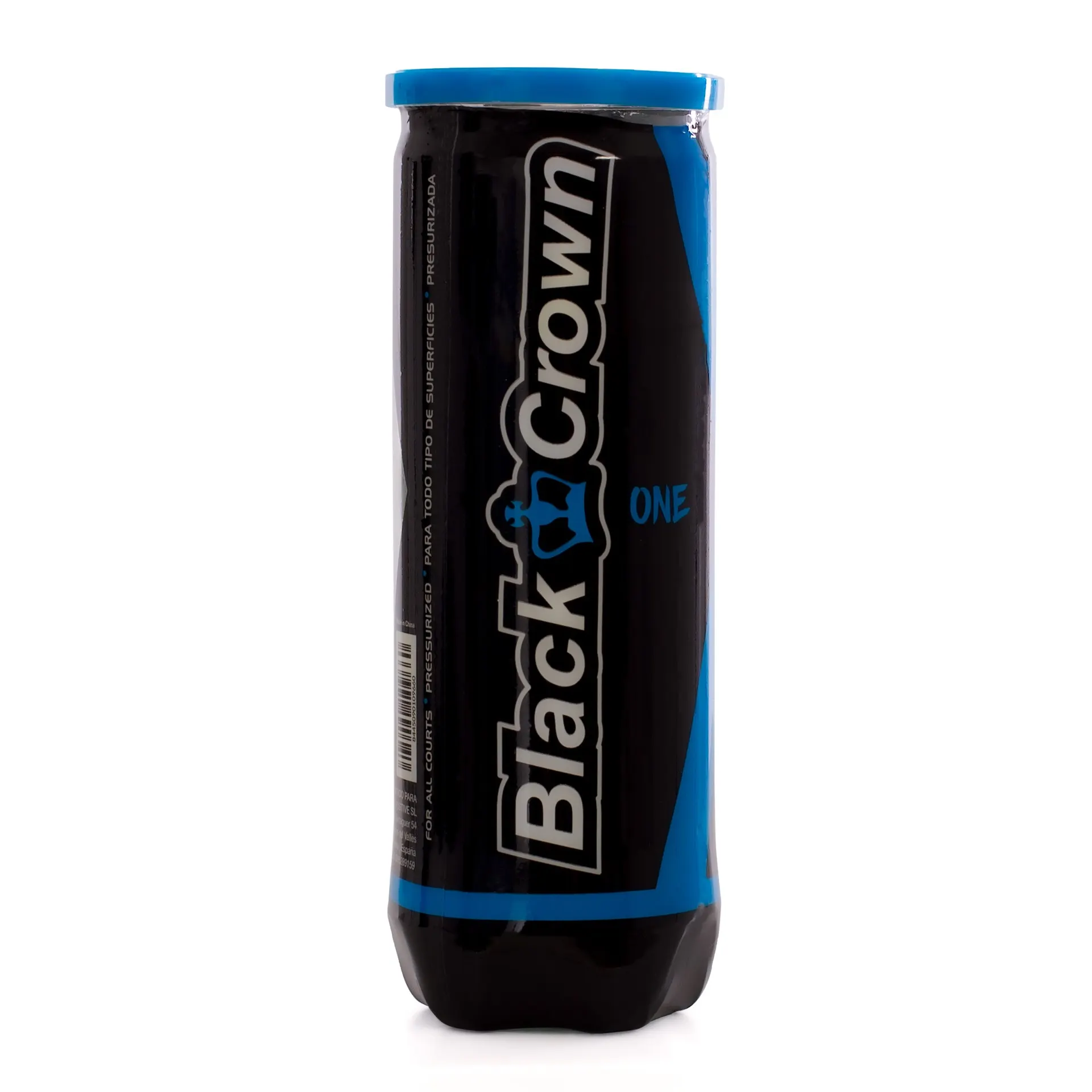 BOTE DE 3 PELOTAS DE PÁDEL BLACK CROWN ONE