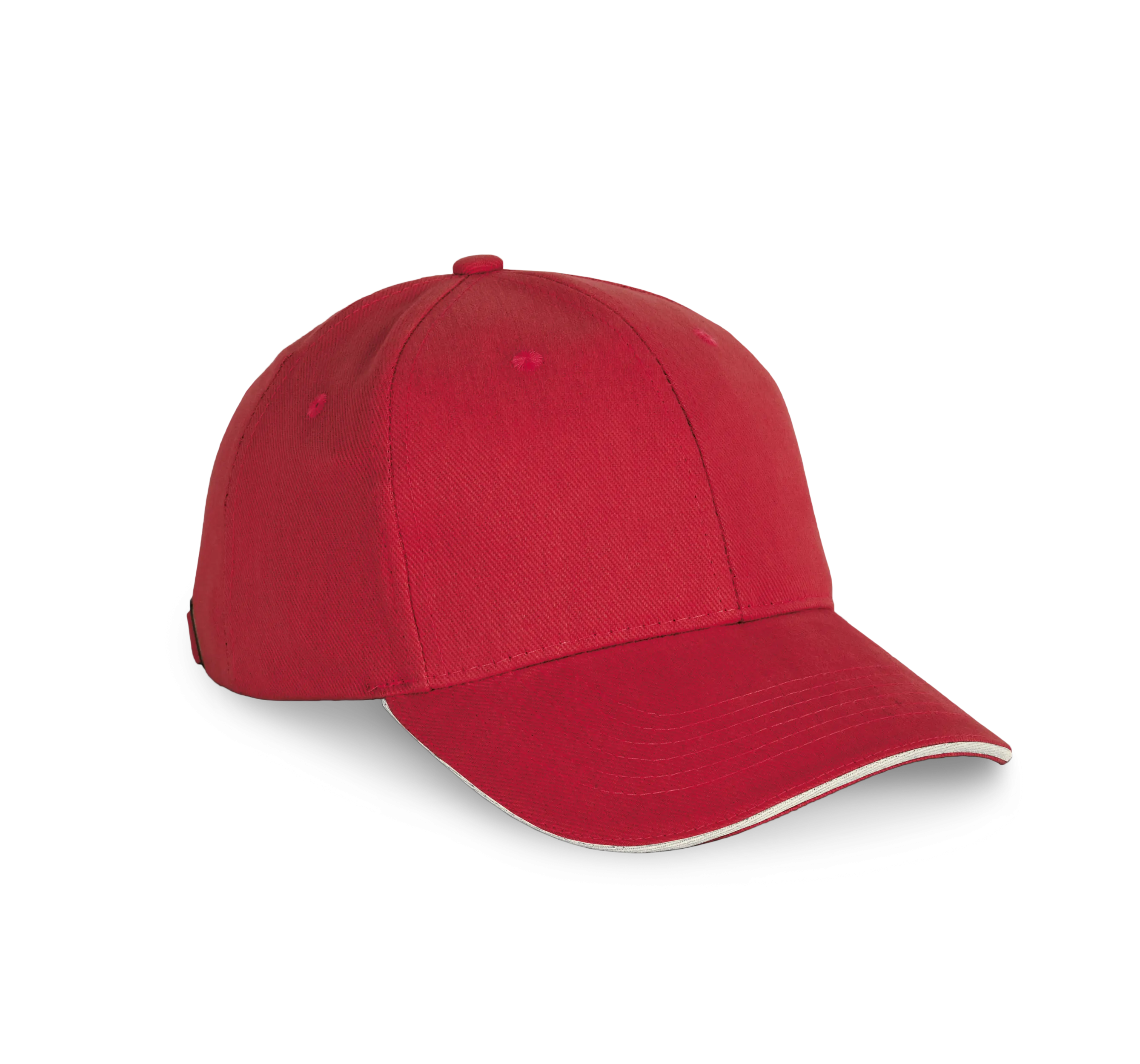 Gorra algodón orgánico con sándwich contrastado - 6 paneles