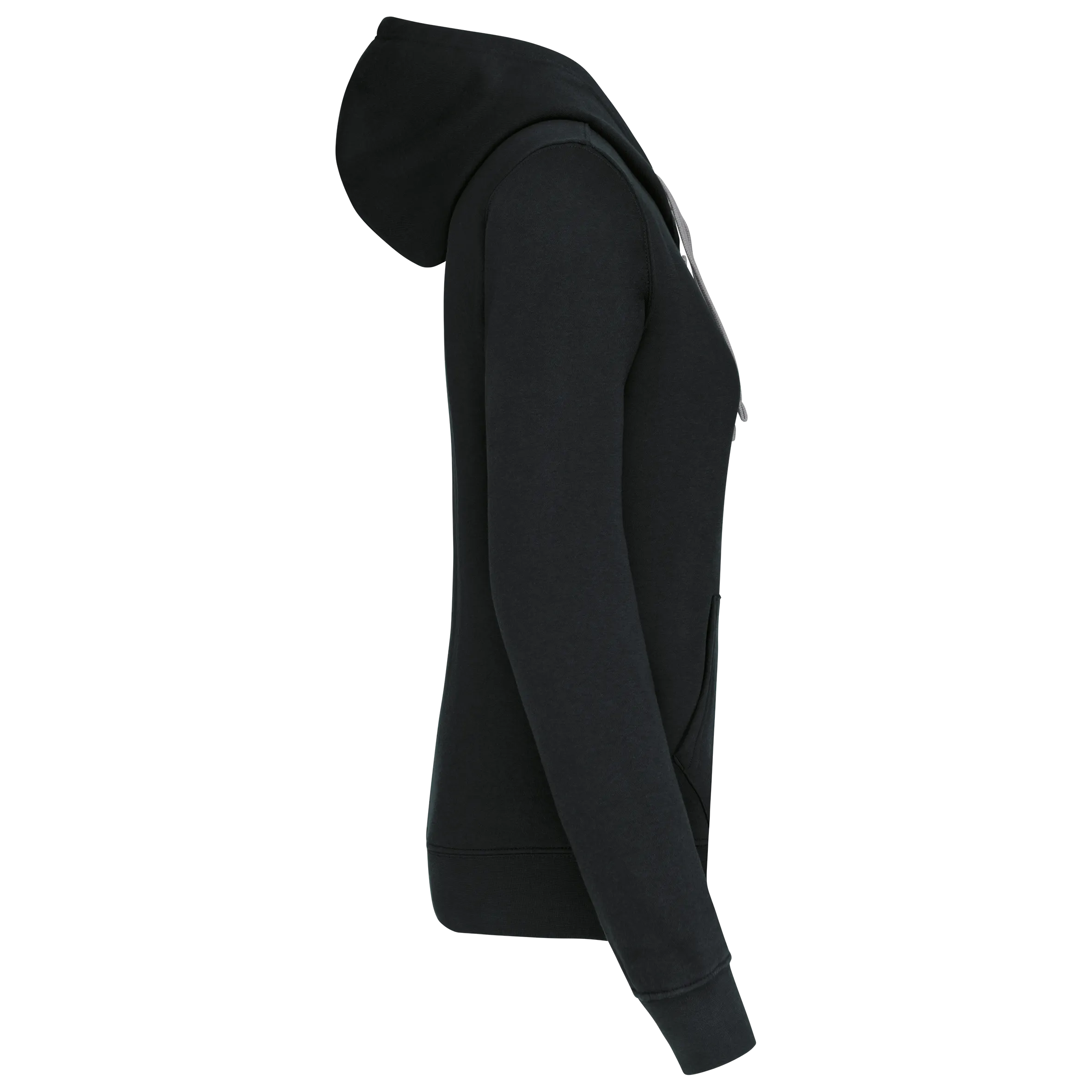 Sudadera capucha contrastada mujer