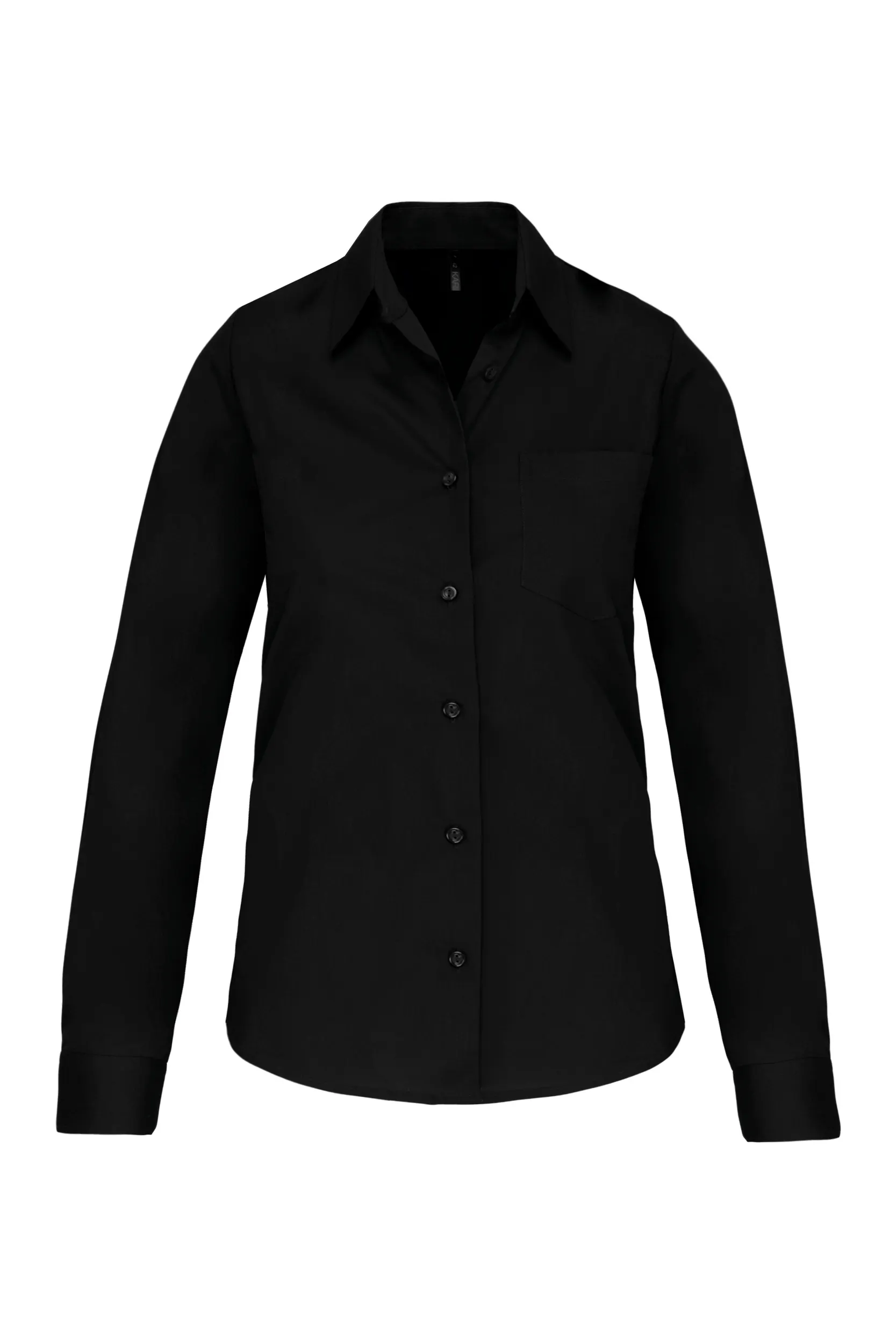 Camisa popelina manga larga mujer