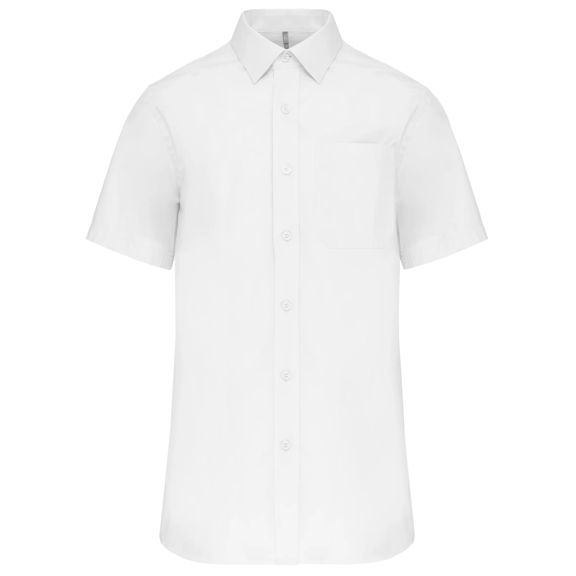 Camisa popelina manga corta hombre