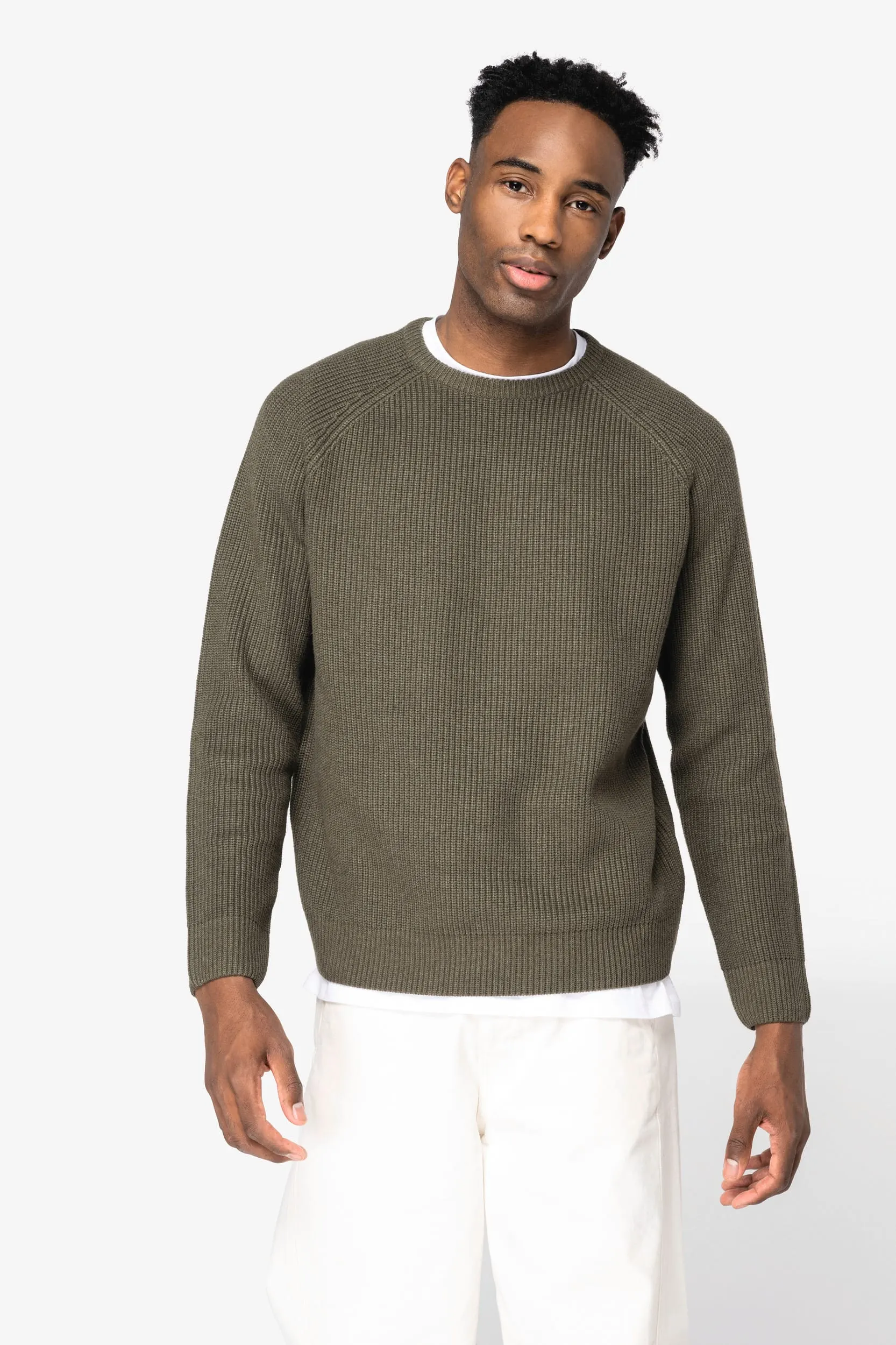 Jersey ecorresponsable de punto grueso hombre