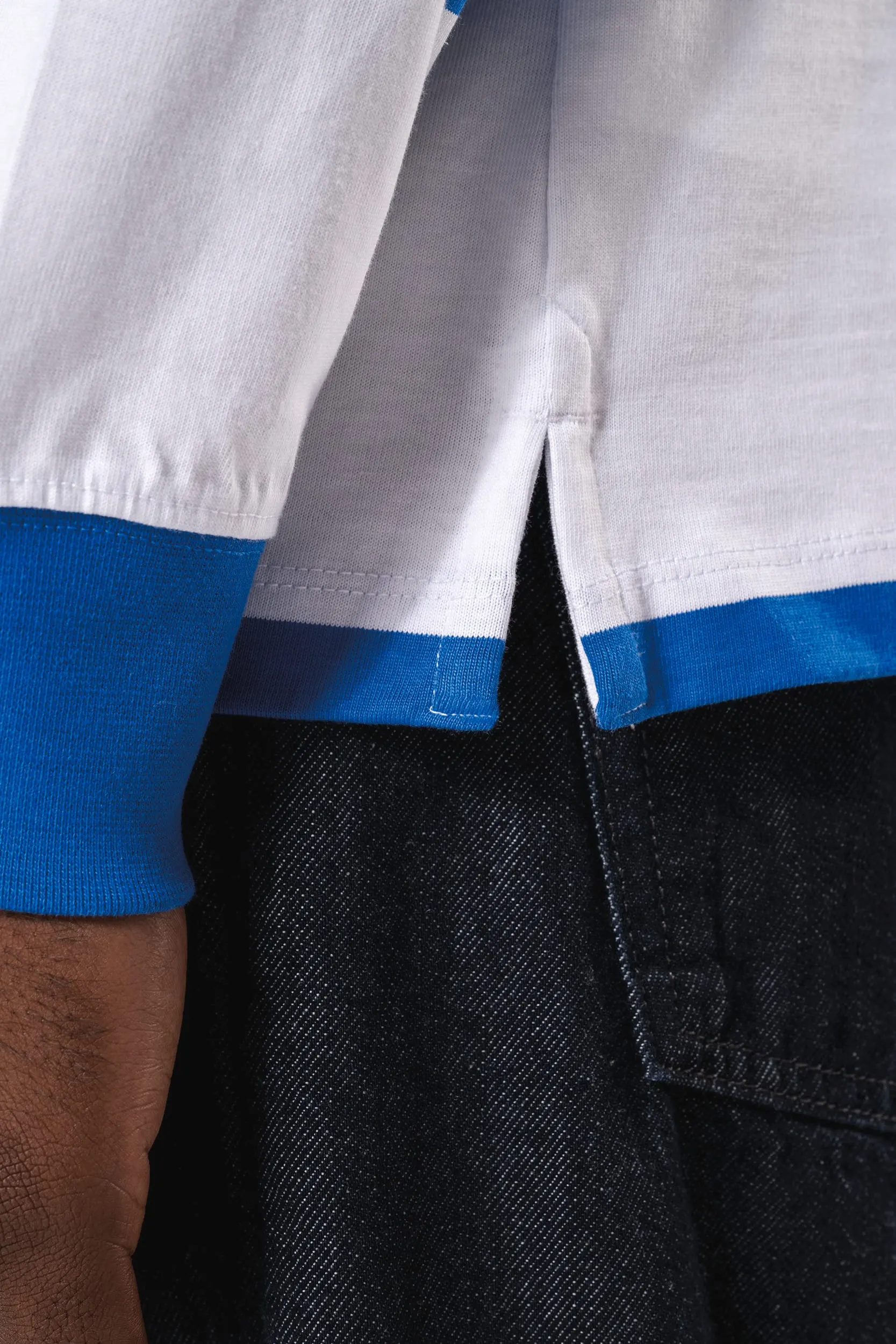 Polo a rayas manga larga unisex