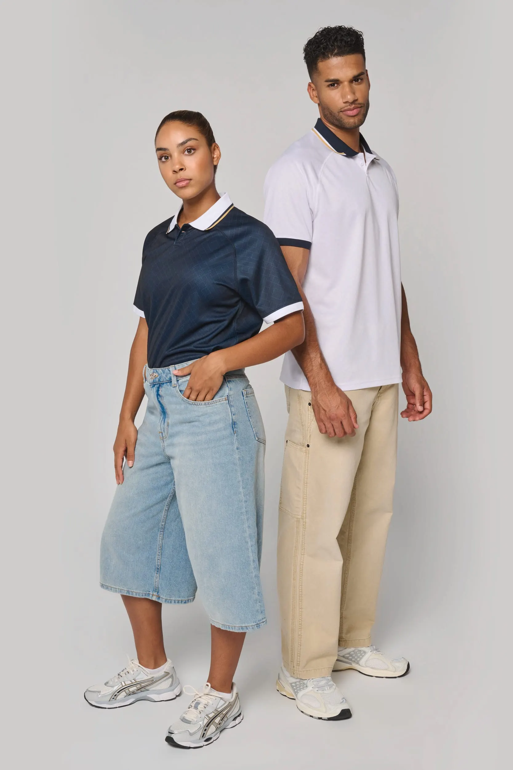 Camiseta lifestyle con cuello polo unisex
