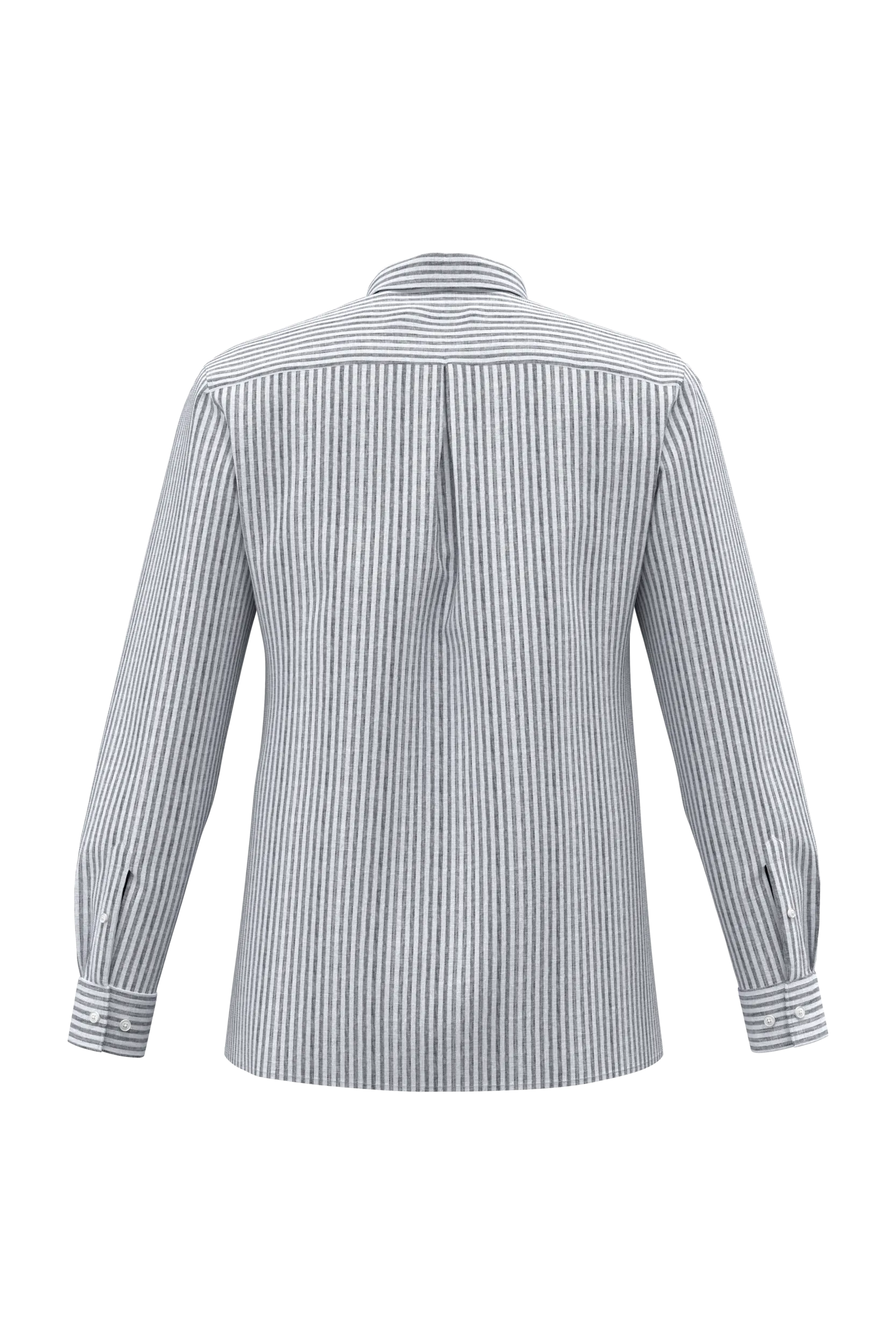 Camisa a rayas de lino para hombre