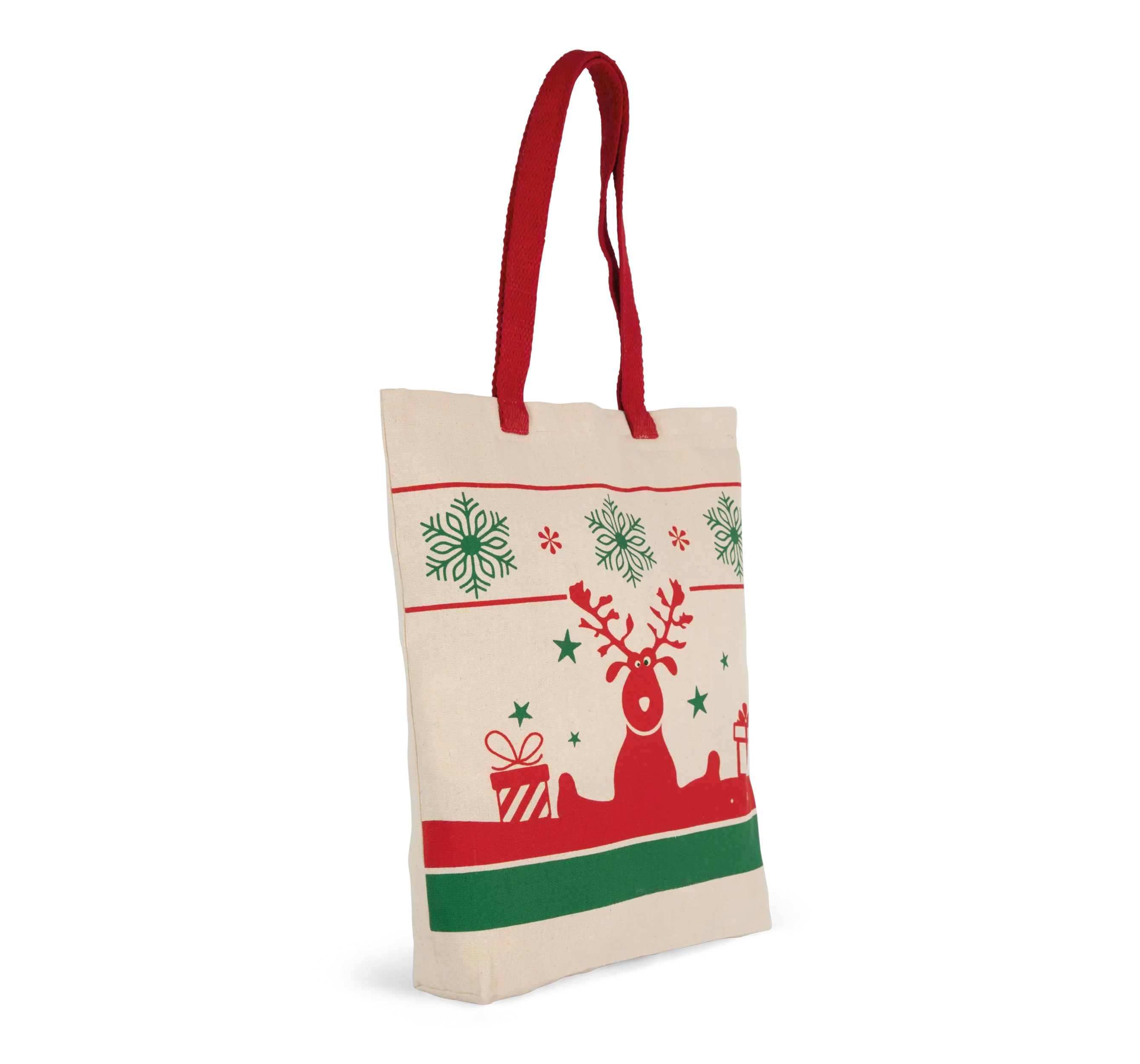 Bolsa shopper con motivos navideños