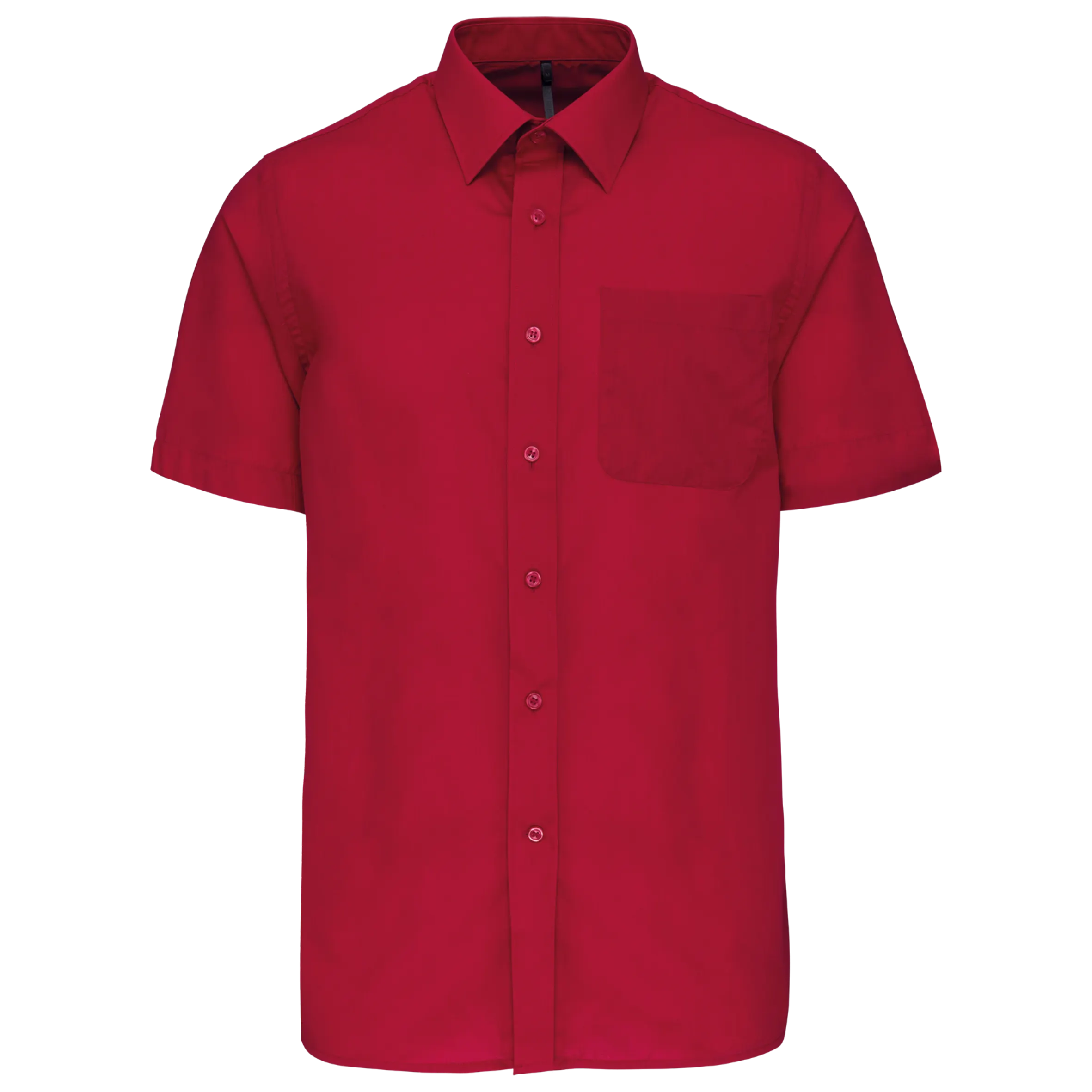 Camisa popelina de polialgodón manga corta de fácil cuidado hombre