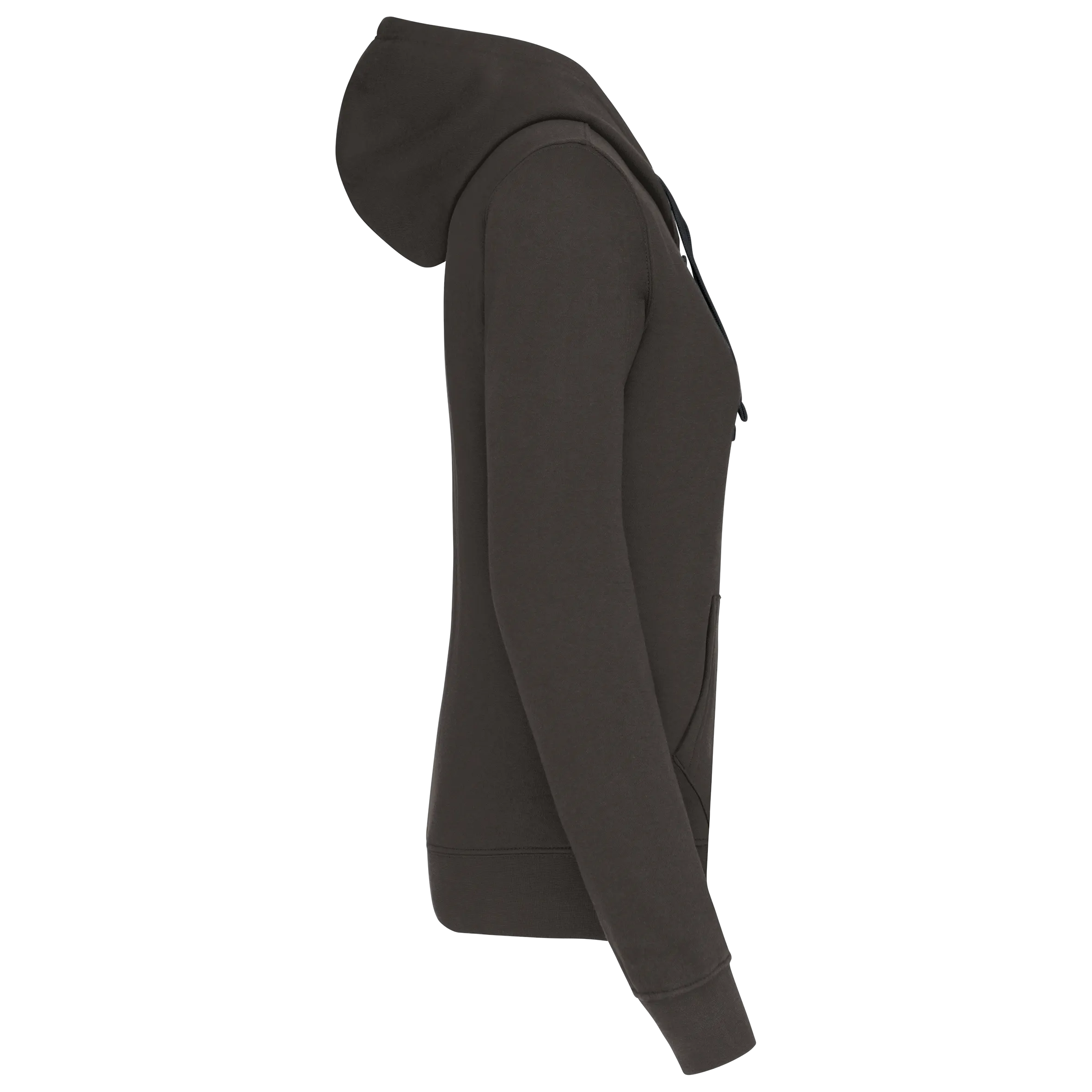 Sudadera capucha contrastada mujer