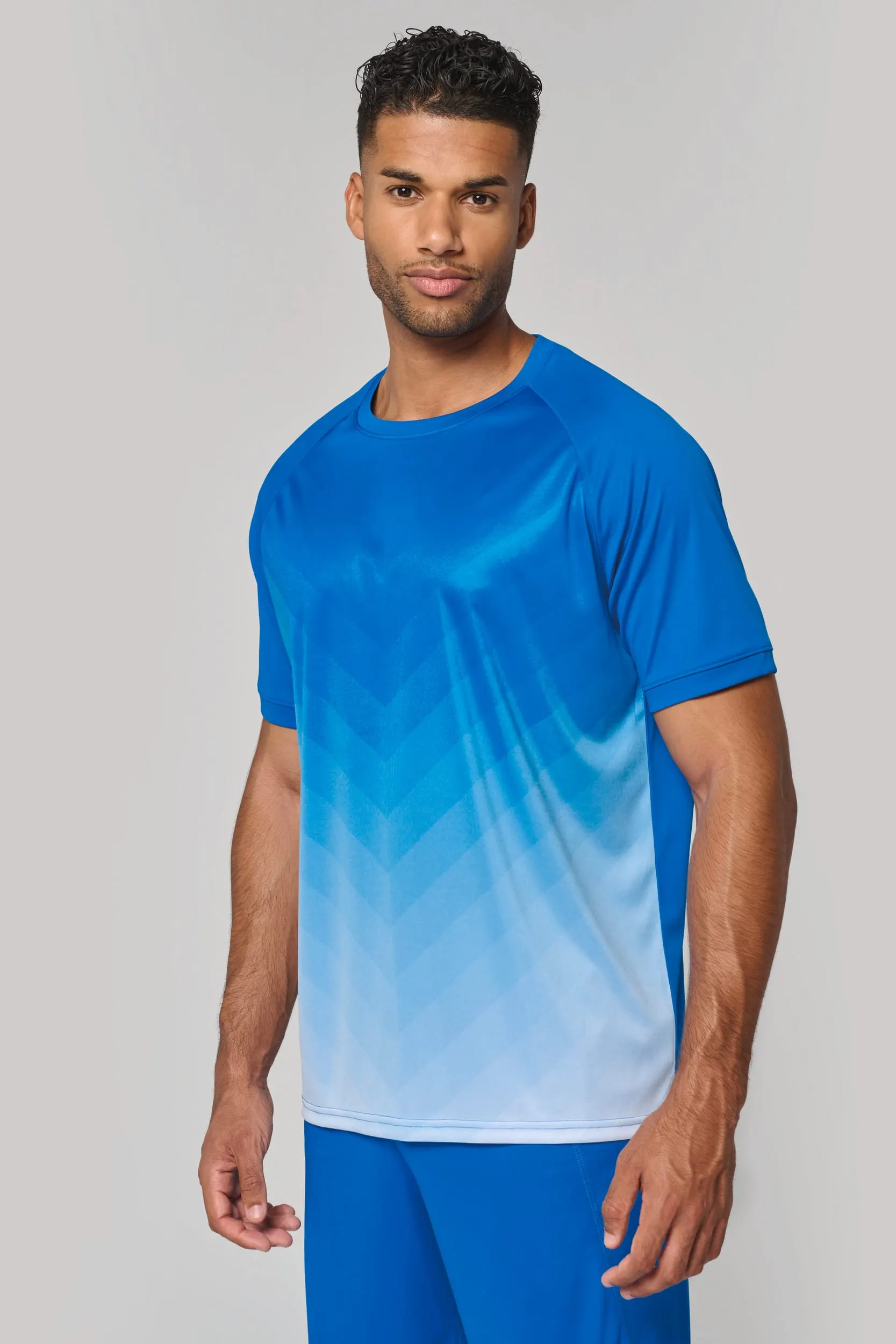 Camiseta multideporte de poliéster realzado unisex