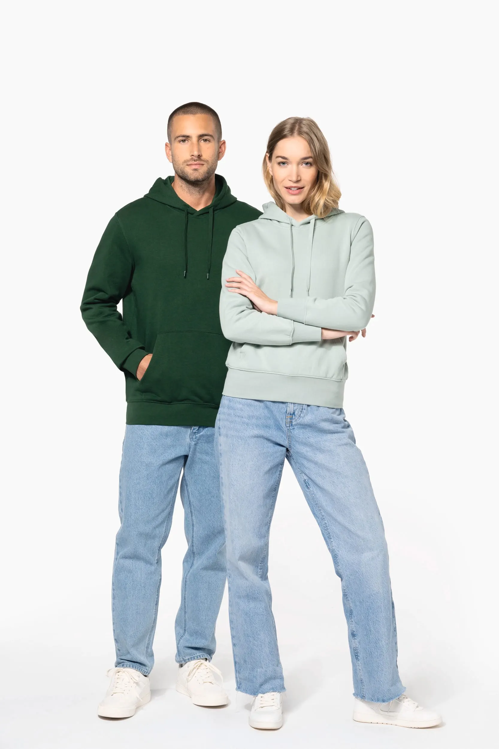 Sudadera capucha ecorresponsable mujer
