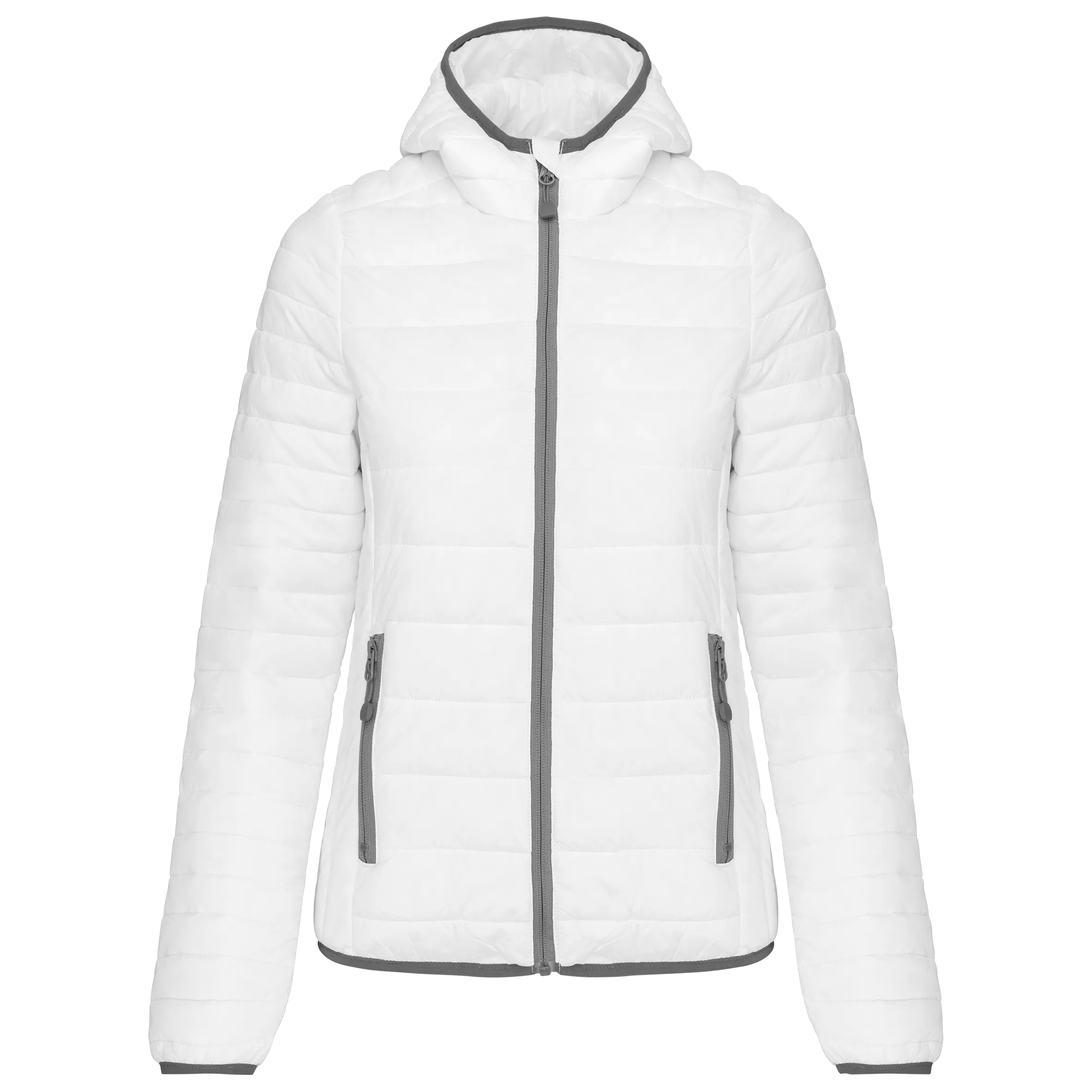 Chaqueta acolchada y ligera con capucha mujer
