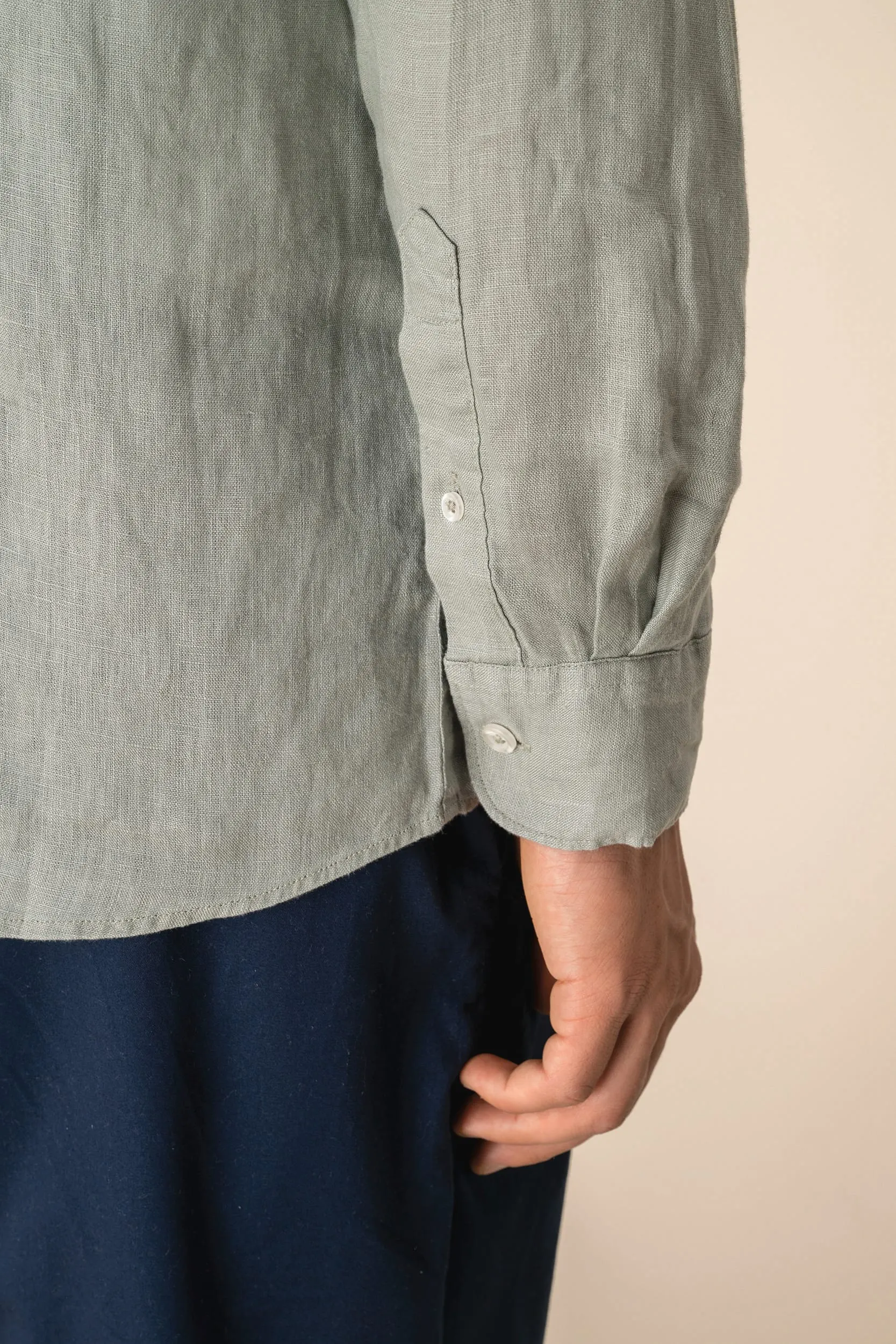 Camisa de lino hombre