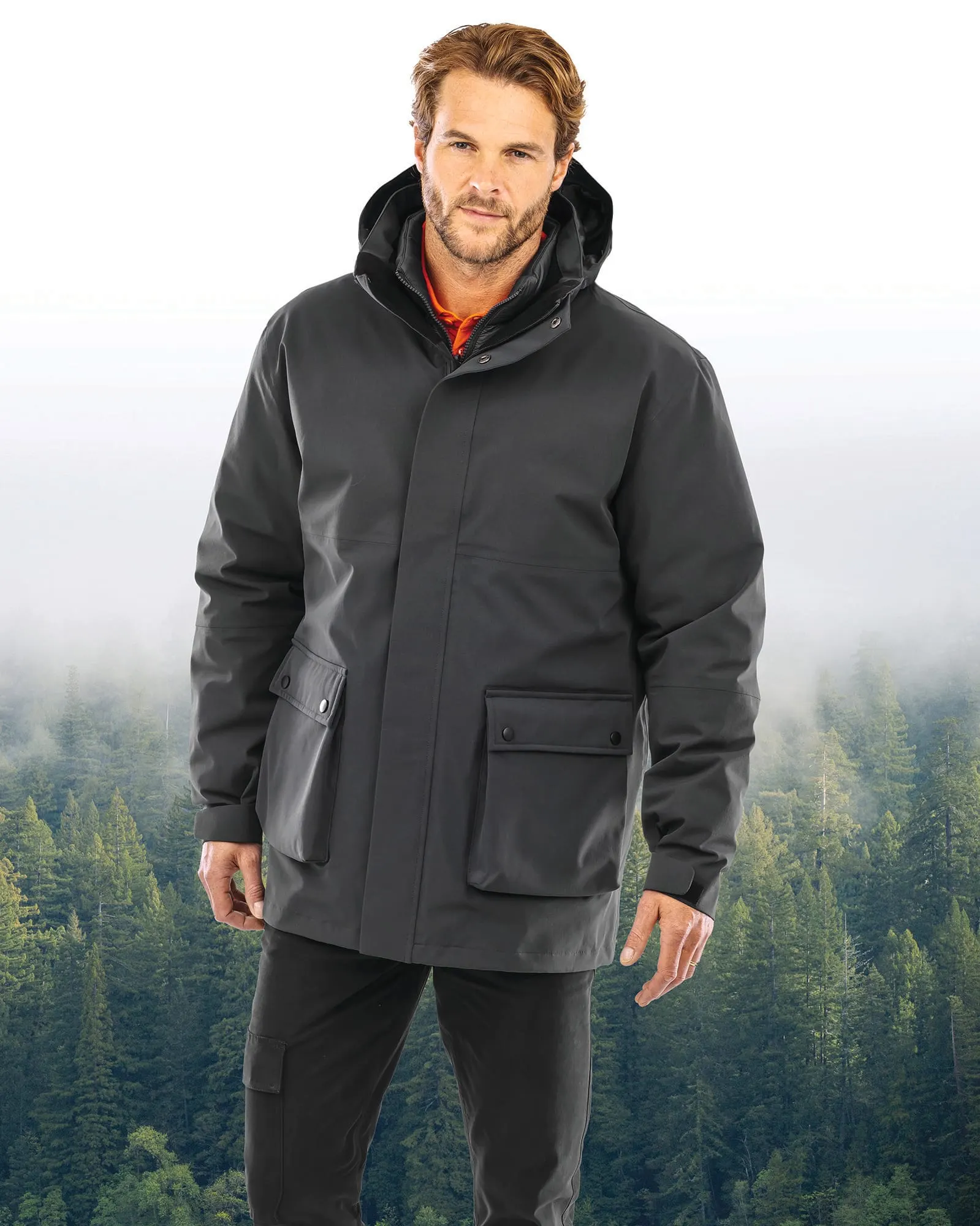 Chaqueta acolchada Ripstop reciclada 3 en 1
