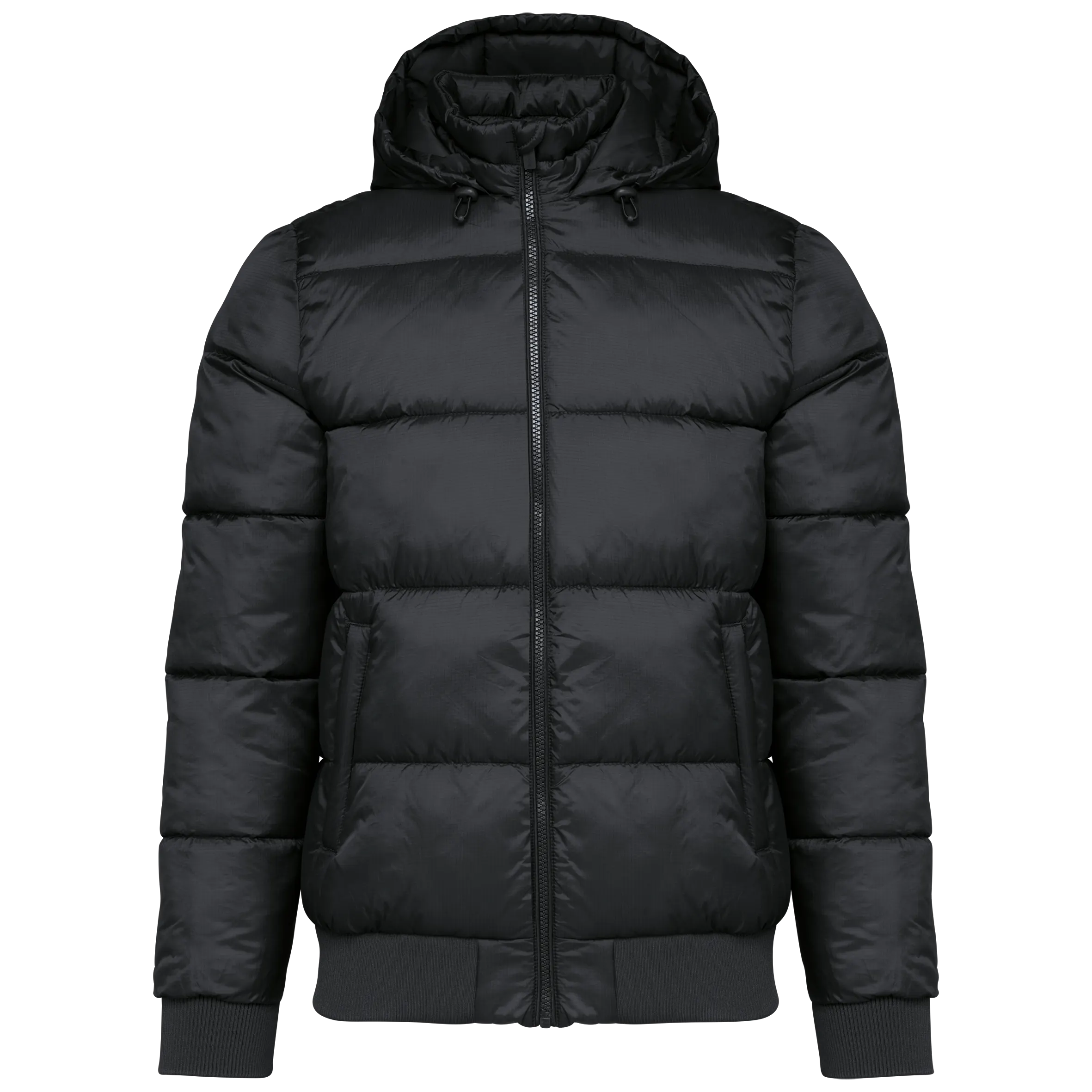 Chaqueta ripstop reciclada con capucha unisex