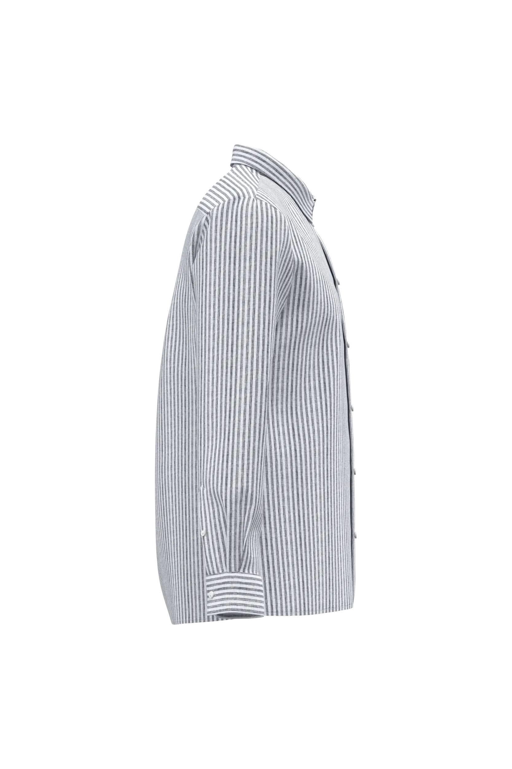 Camisa a rayas de lino para hombre