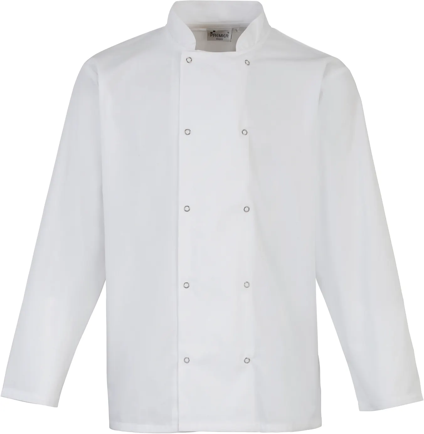 Chaqueta de cocina botones a presión manga larga