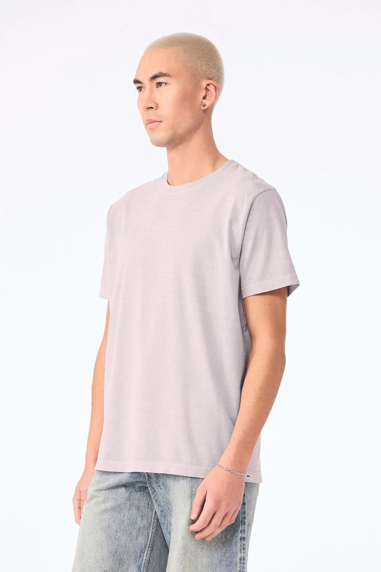 Camiseta de efecto lavado gruesa unisex