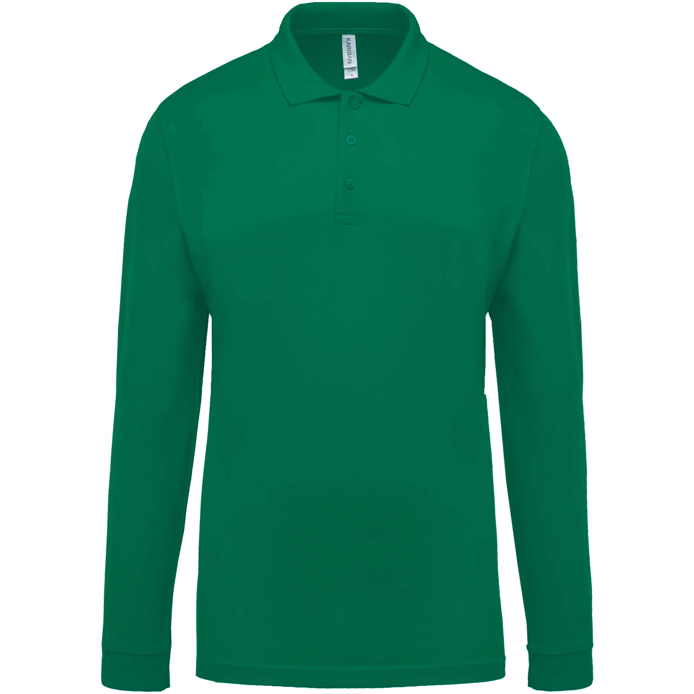 Polo piqué de manga larga de hombre