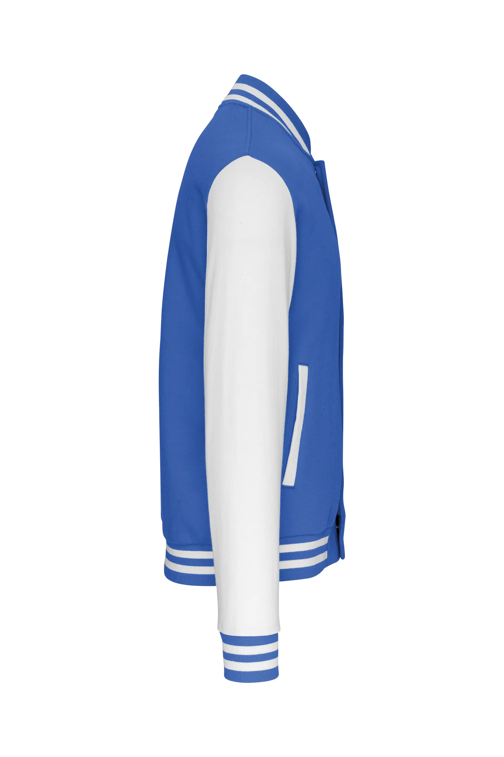 Cazadora de felpa tipo béisbolera unisex