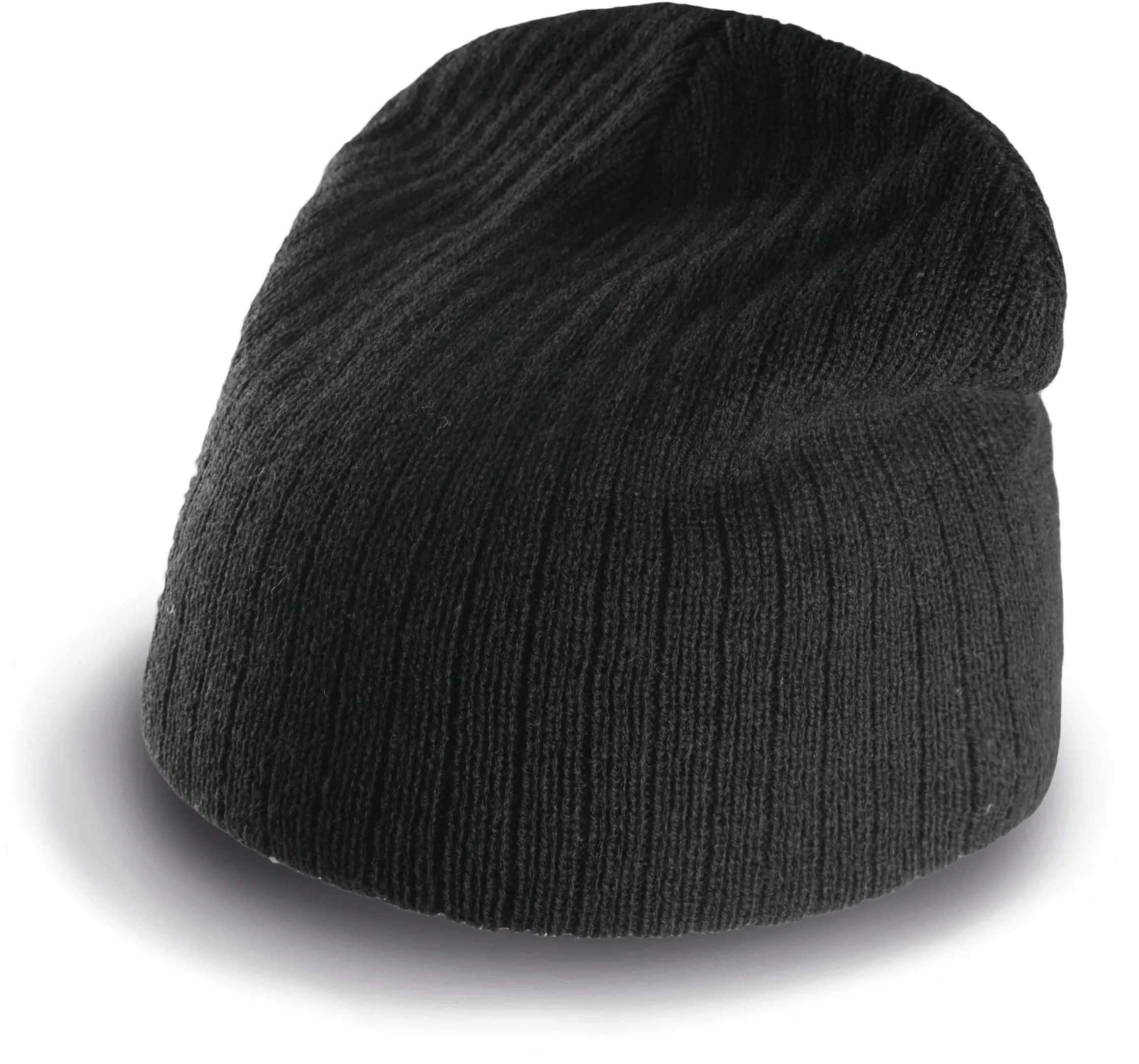 Gorro de punto acanalado