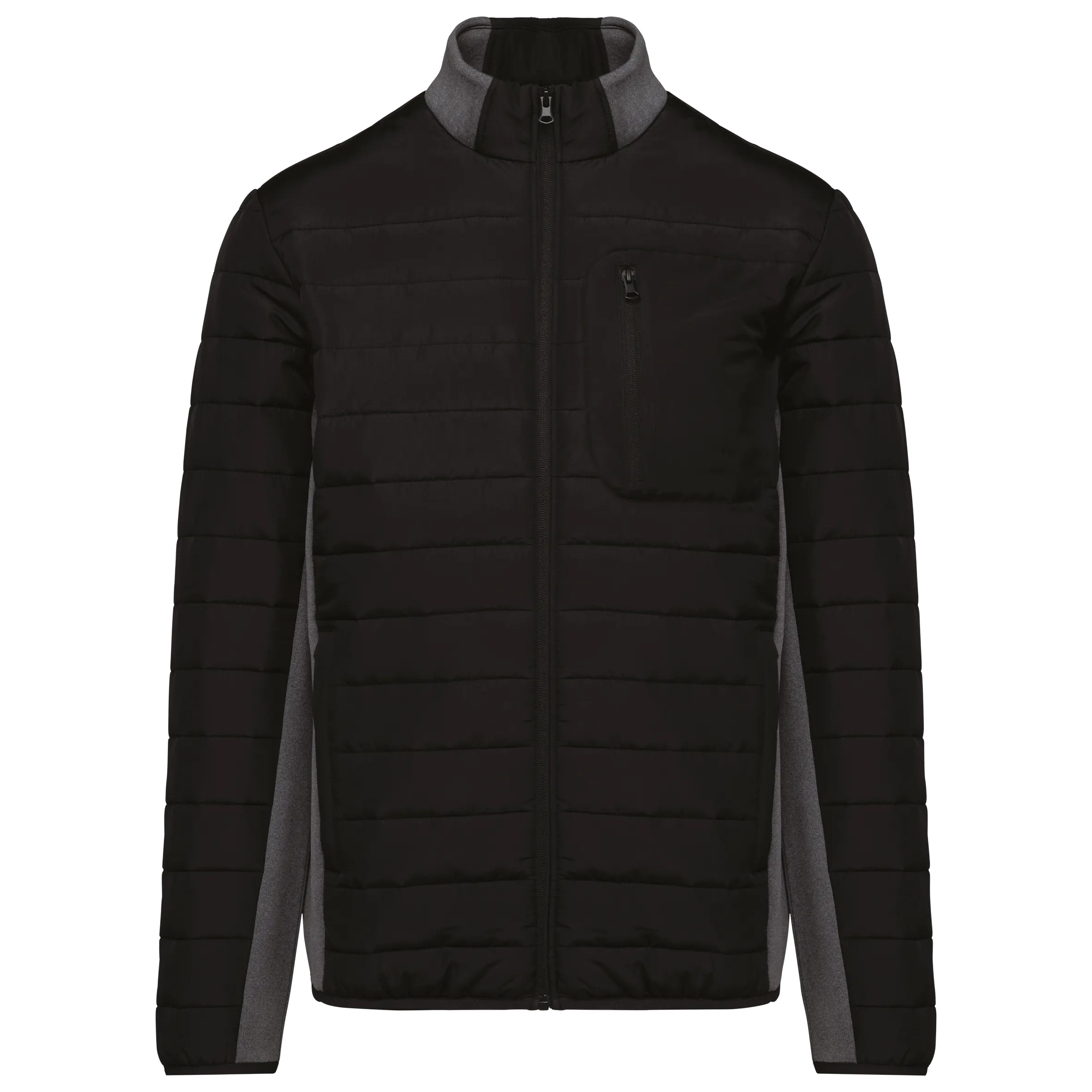 Chaqueta bimaterial hombre