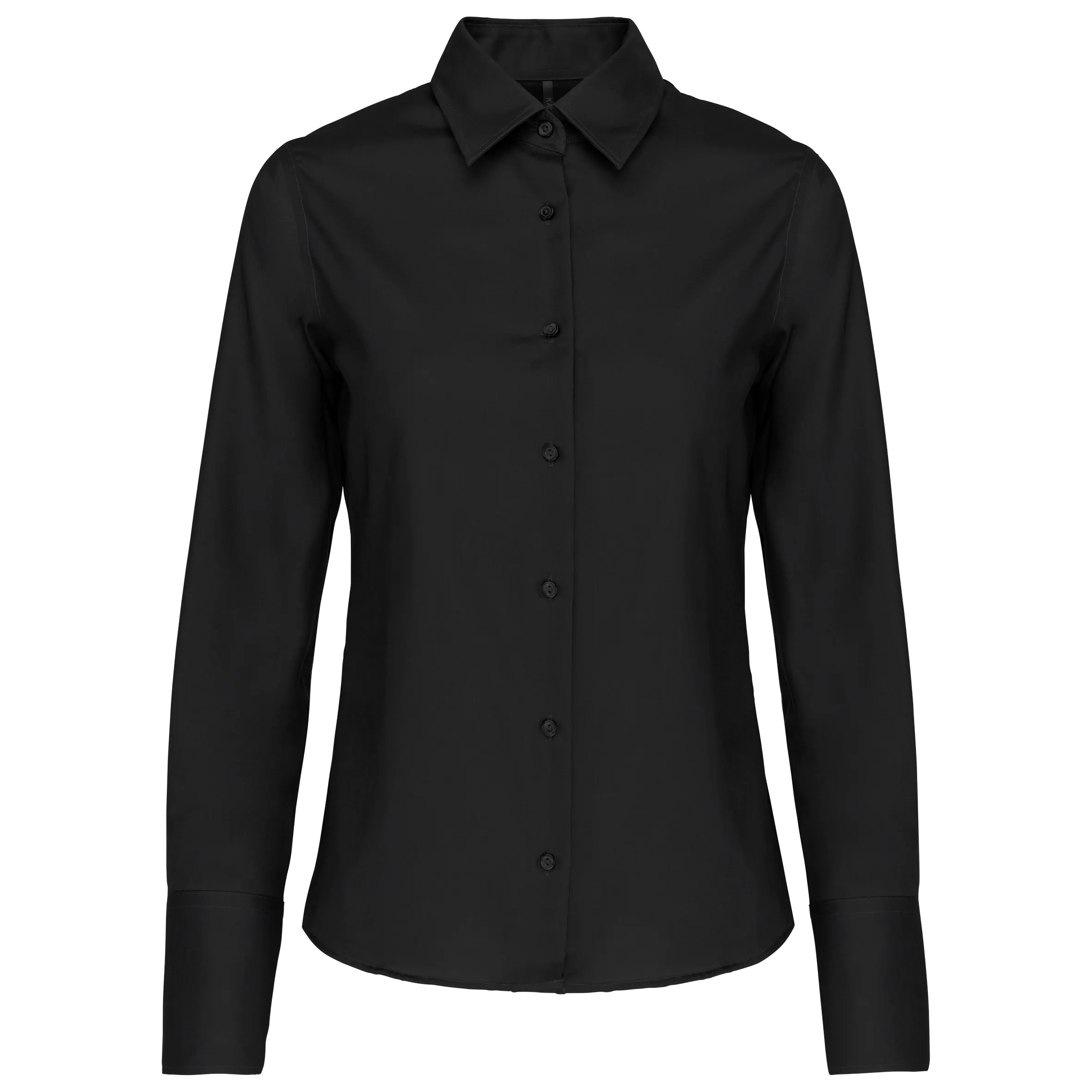 Camisa no-plancha manga larga mujer