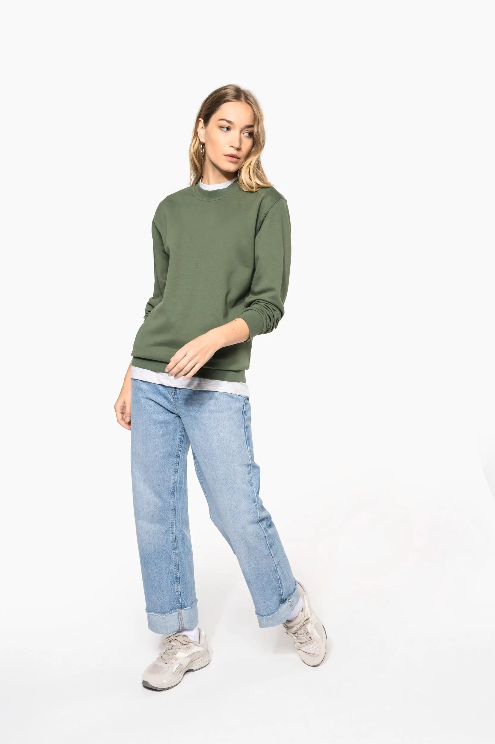 Sudadera cuello redondo