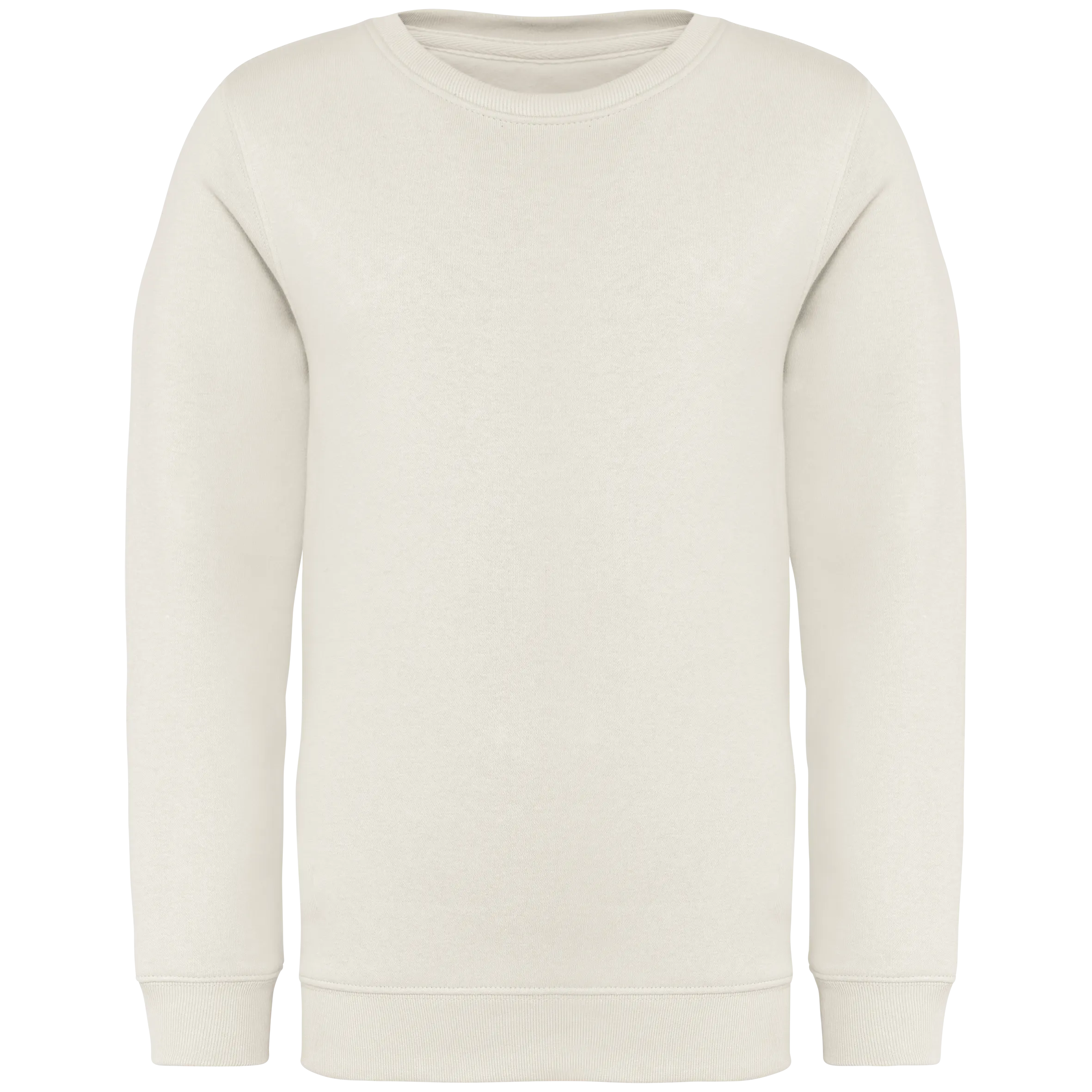 Sudadera ecorresponsable cuello redondo infantil