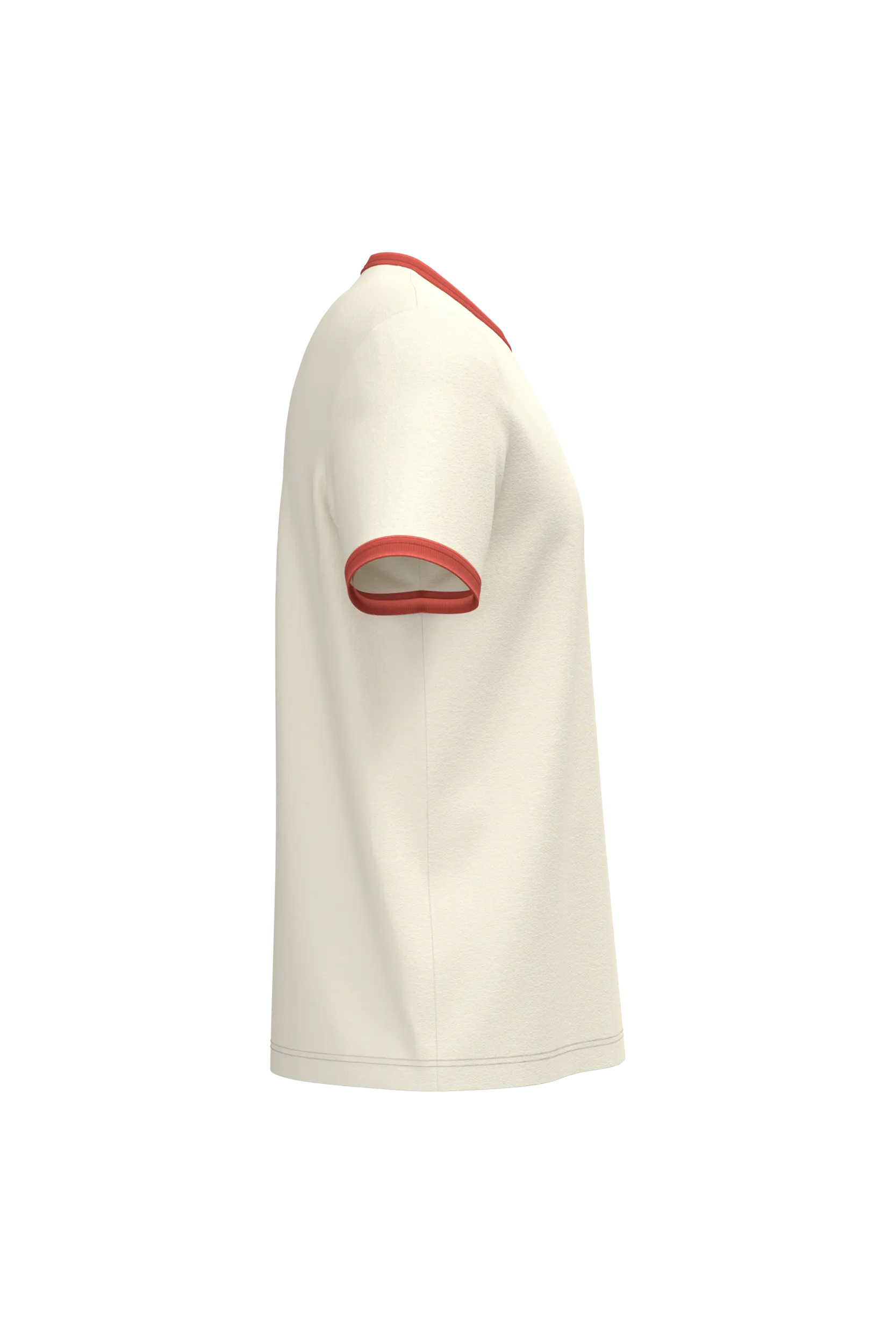 Camiseta ringer ecorresponsable con ribetes contrastados efecto lavado hombre