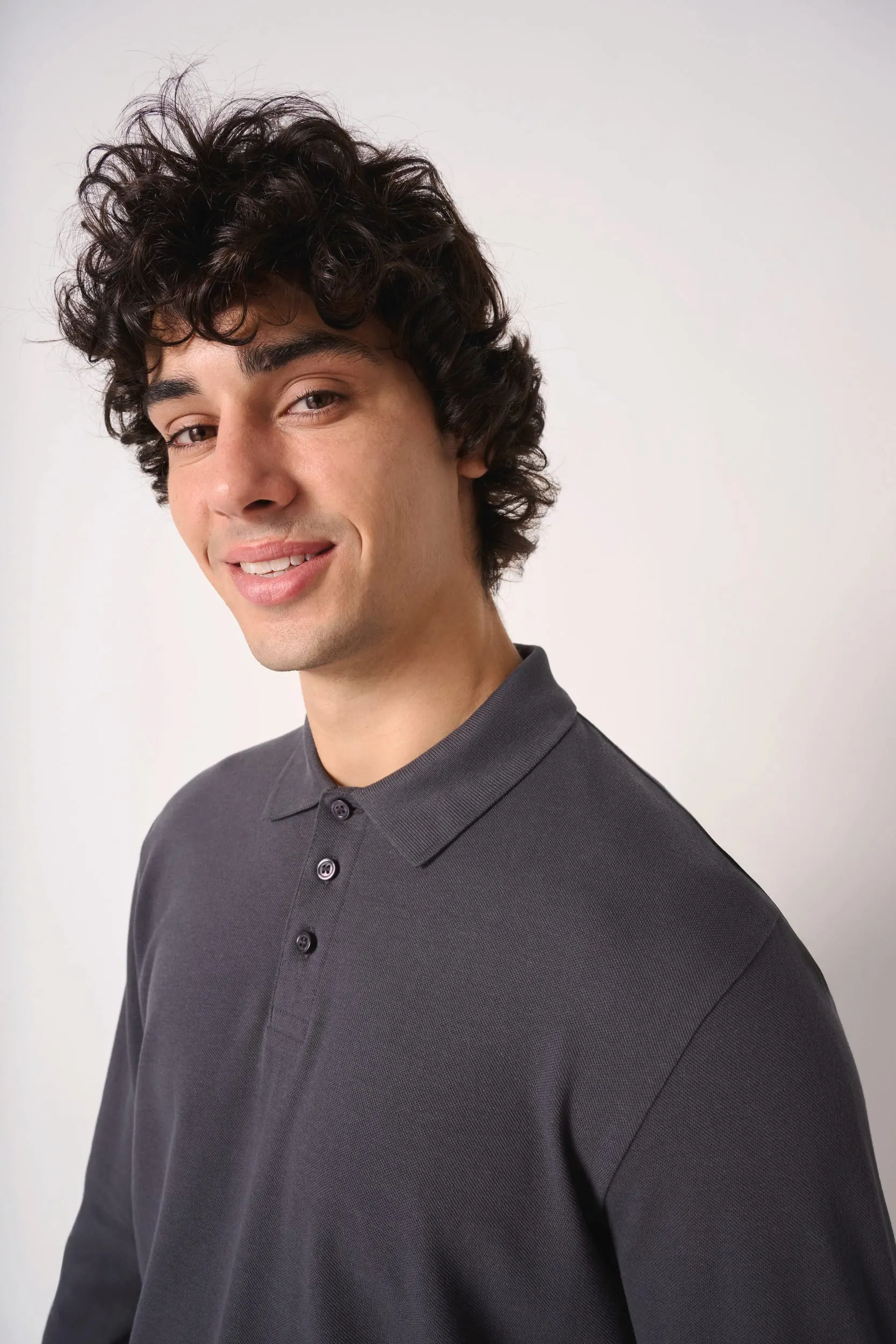 Polo punto piqué LSL hombre