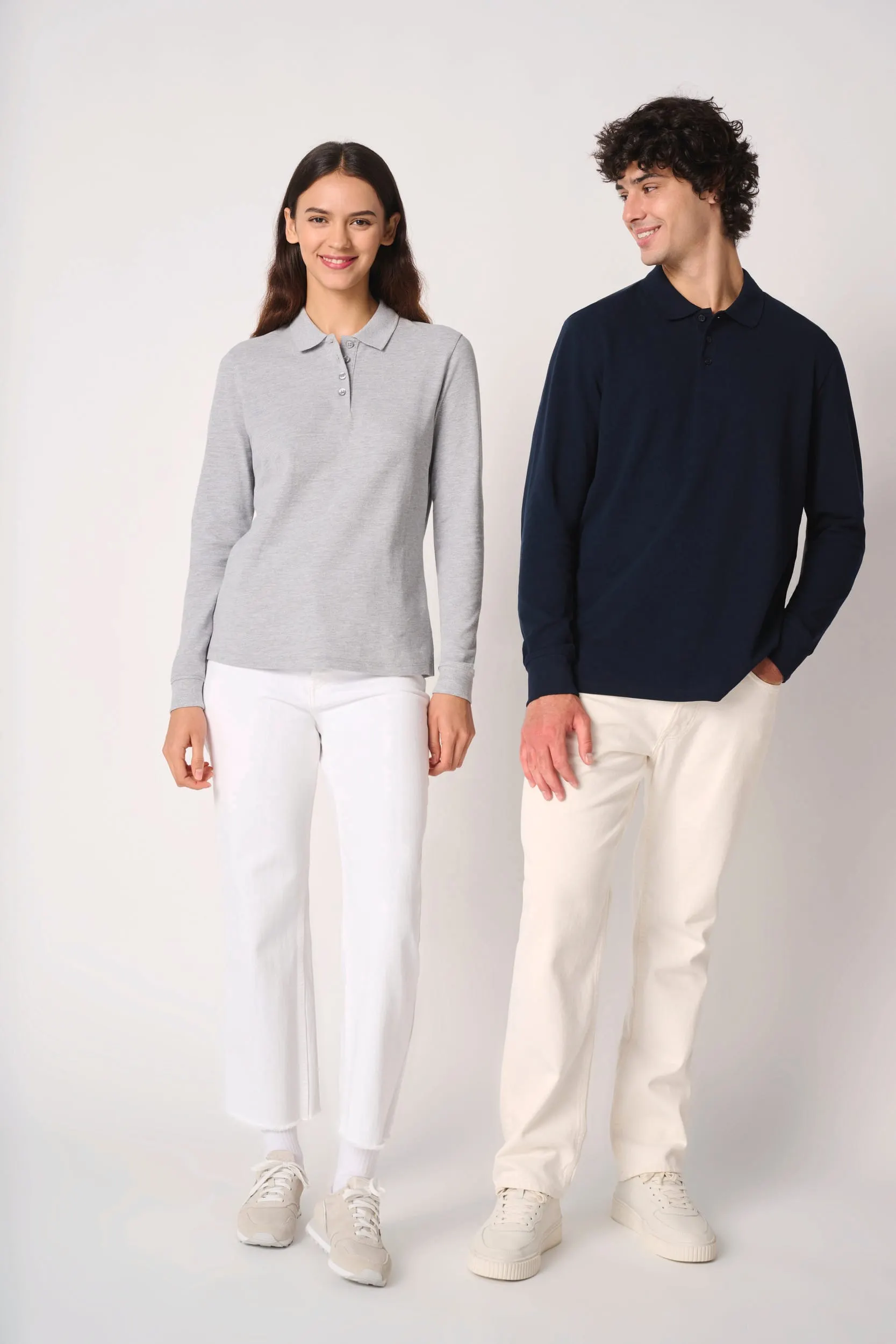 Polo punto piqué LSL hombre