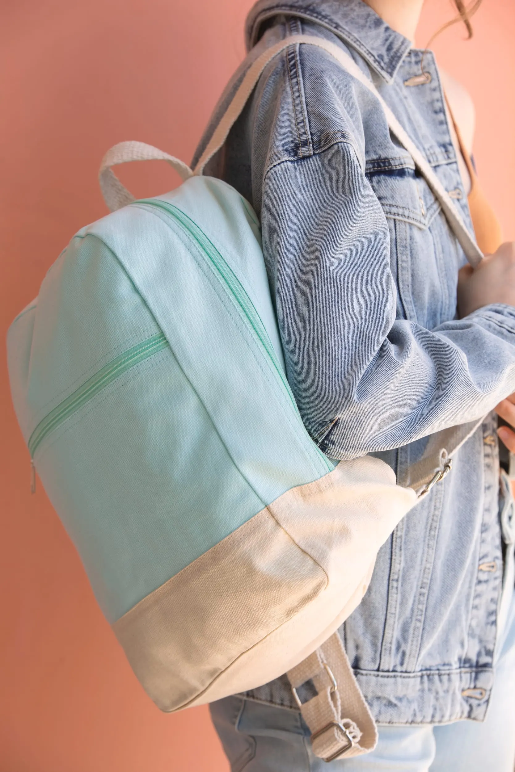 Mochila básica de algodón