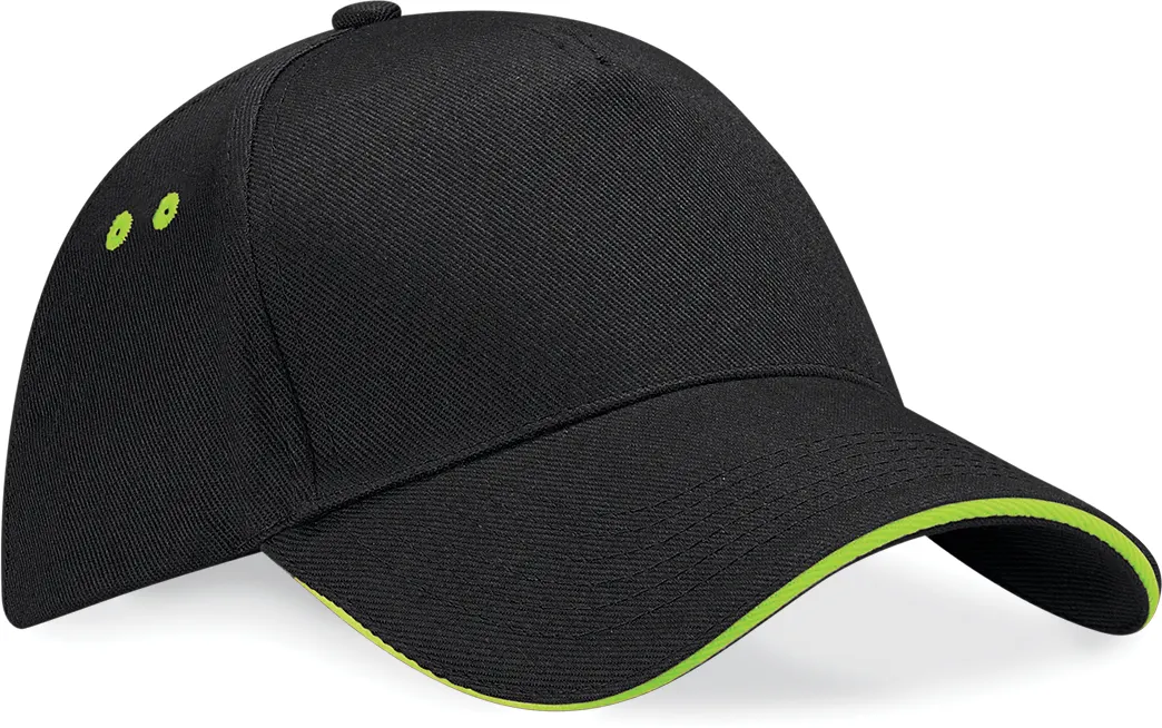Gorra Ultimate - 5 paneles con sándwich contrastado