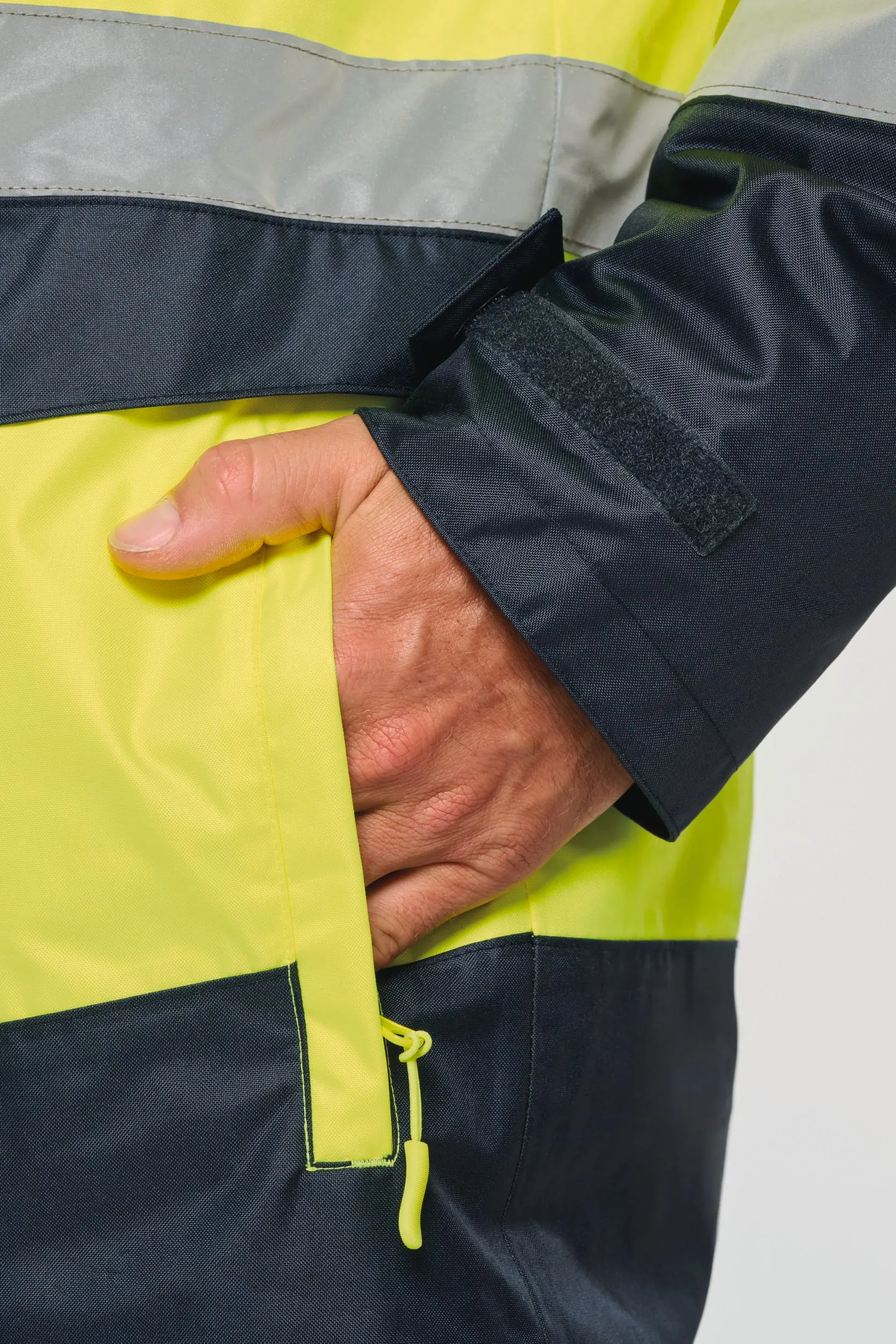 Parka de seguridad reciclada 4 en 1 unisex