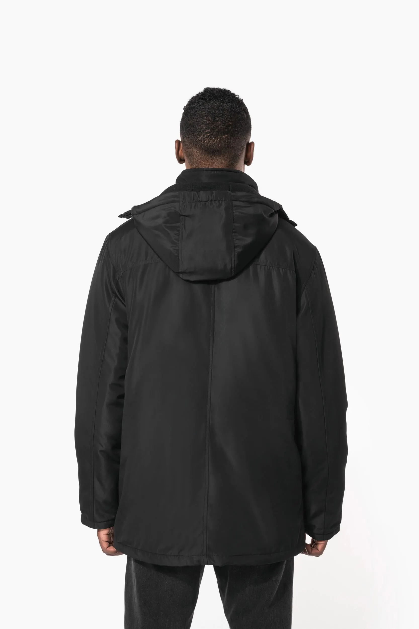 Parka con capucha extraíble