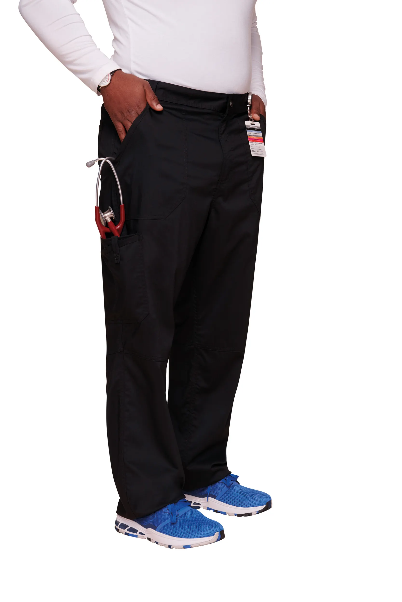Pantalones tipo cargo con bragueta hombre