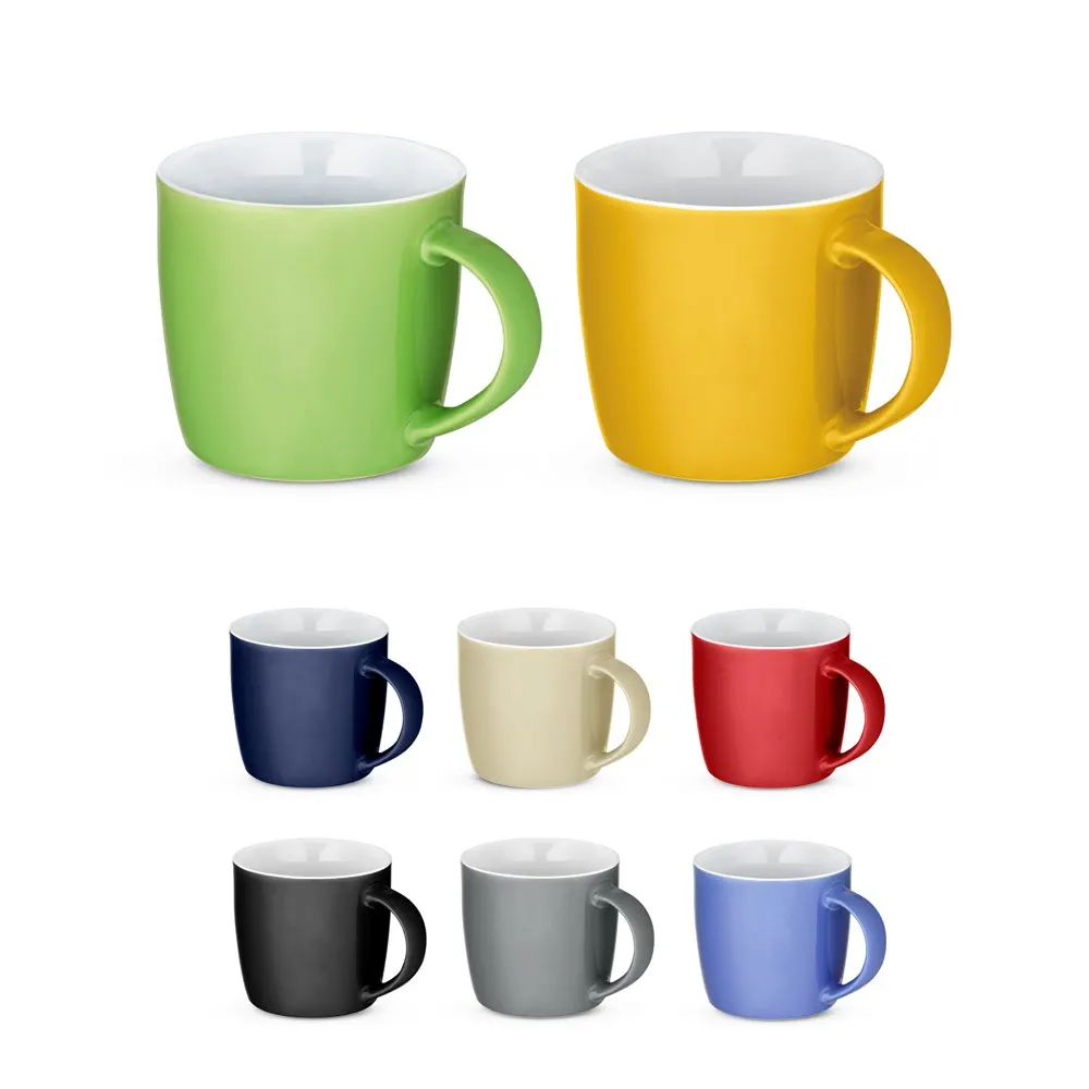 COMANDER. Taza de cerámica con acabado brillante, 370 ml