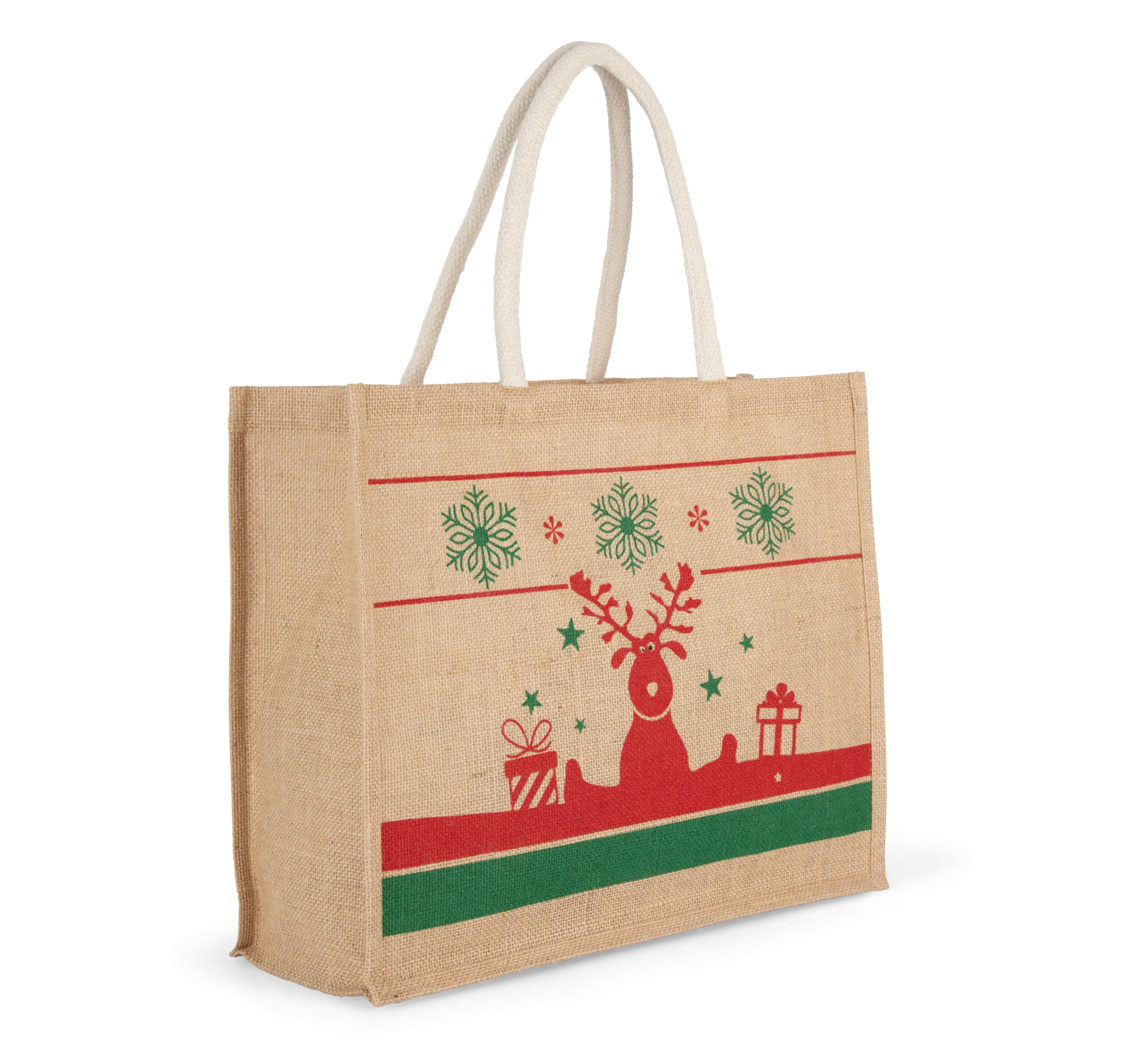Bolsa shopper con motivos navideños