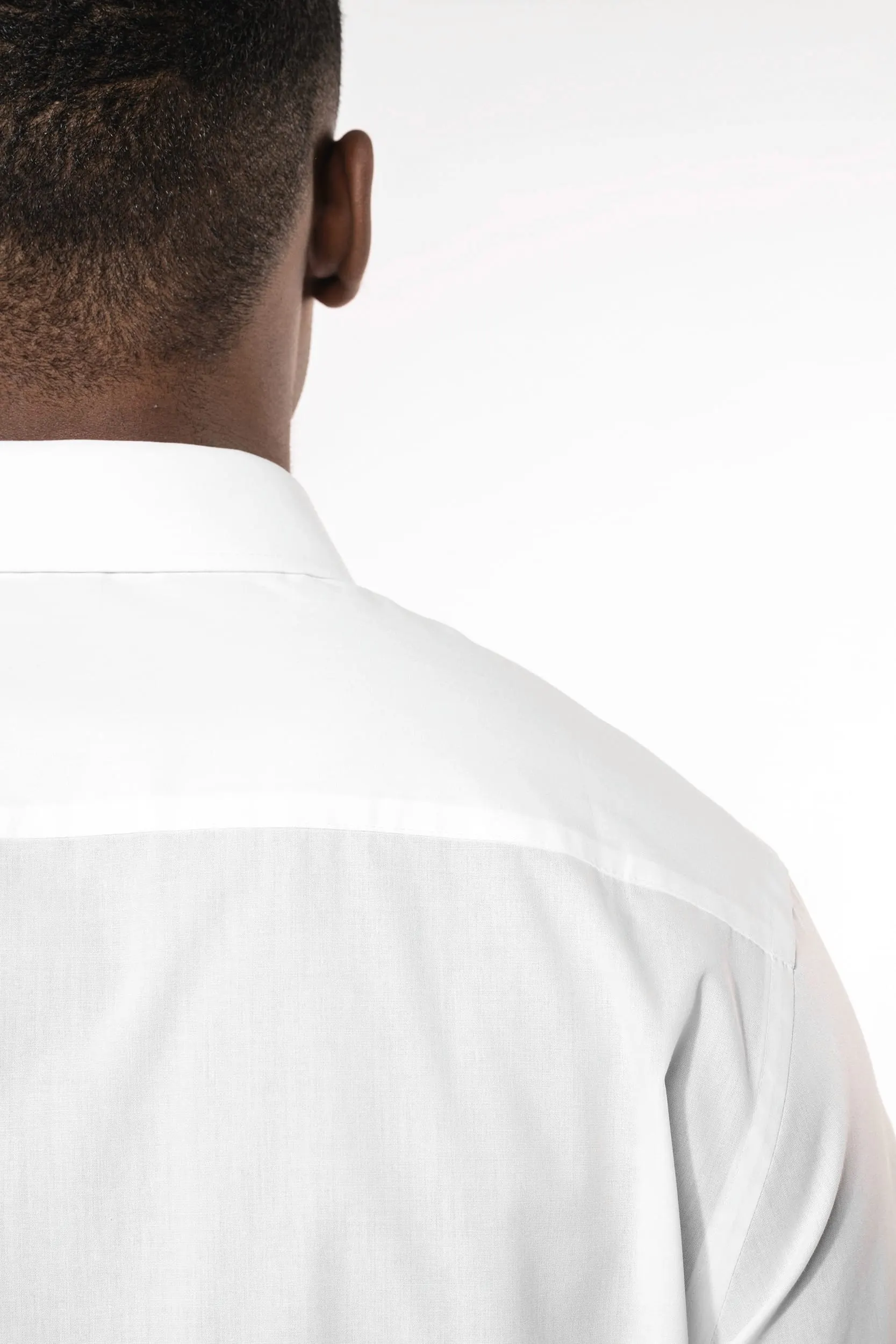 Camisa de popelina de polialgodón de fácil cuidado para hombre