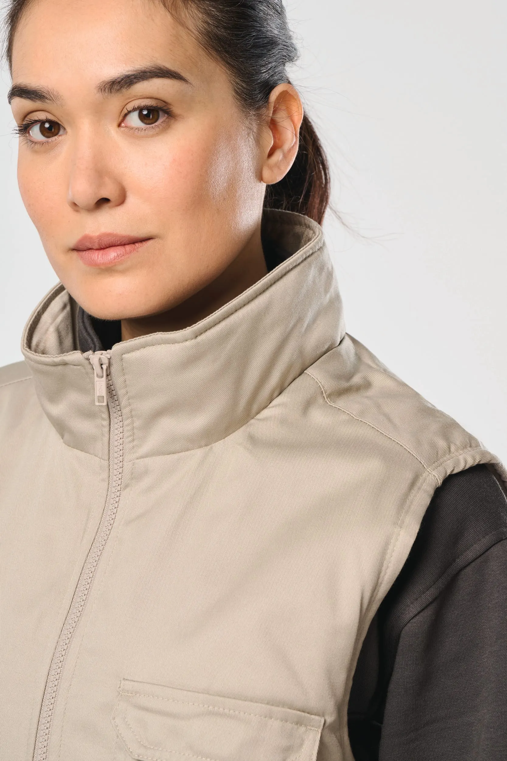 Chaleco polialgodón multibolsillos acolchado - Unisex