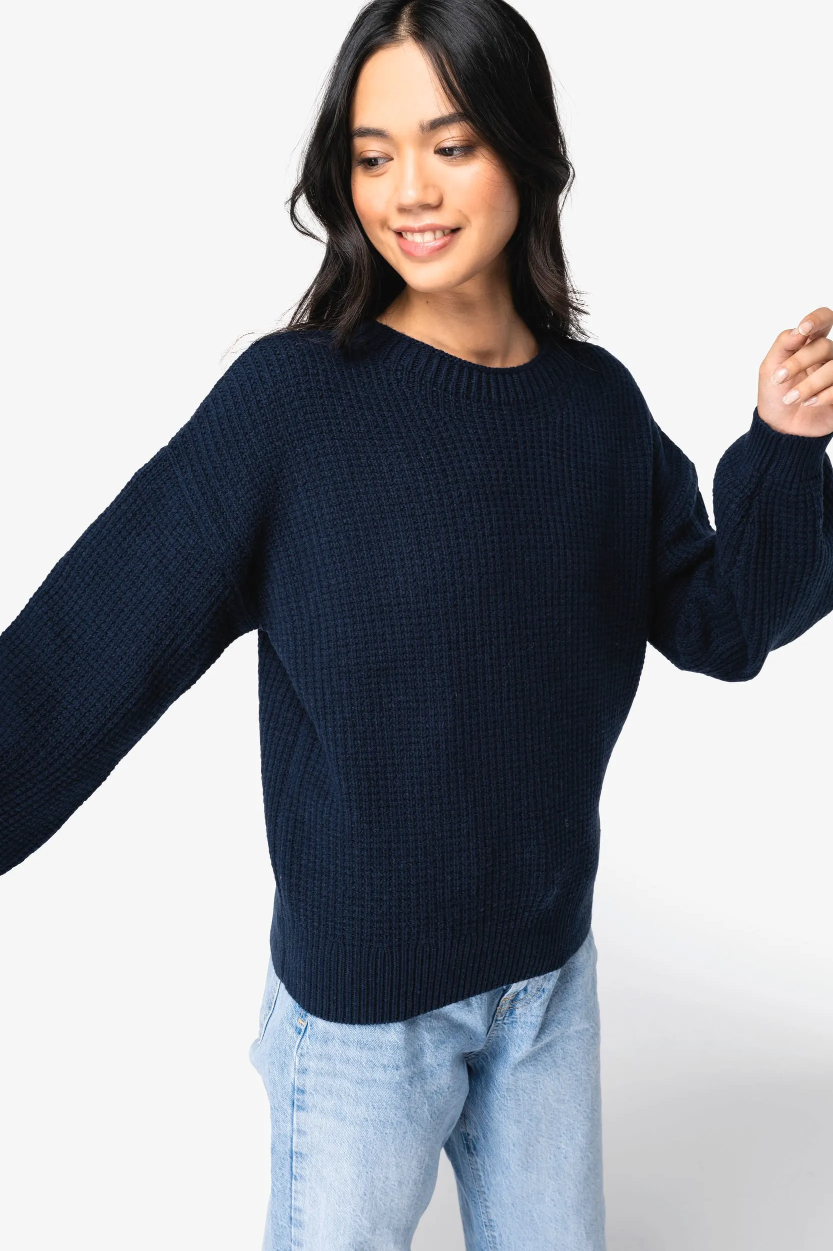 Jersey ecorresponsable de lana merina mujer