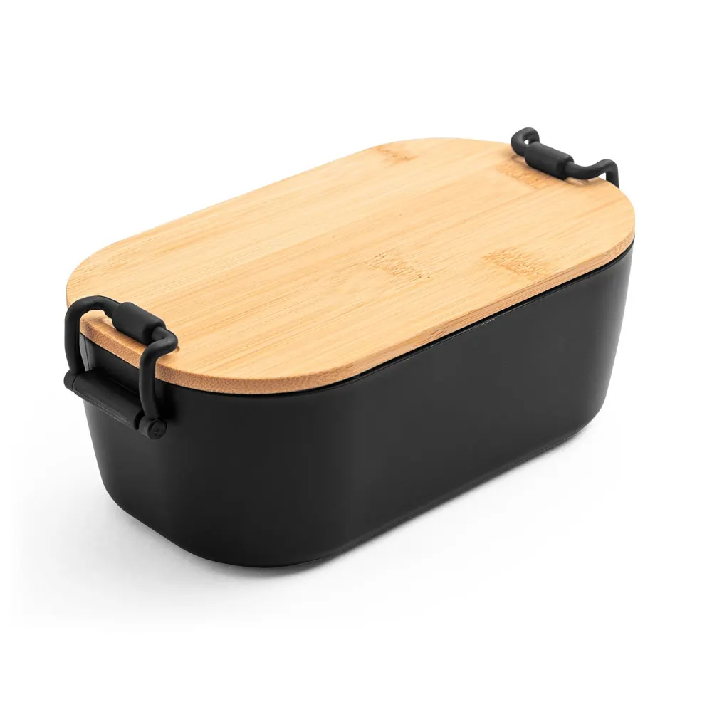 MAHLEB. Caja hermética de PP con tapa de bambú
