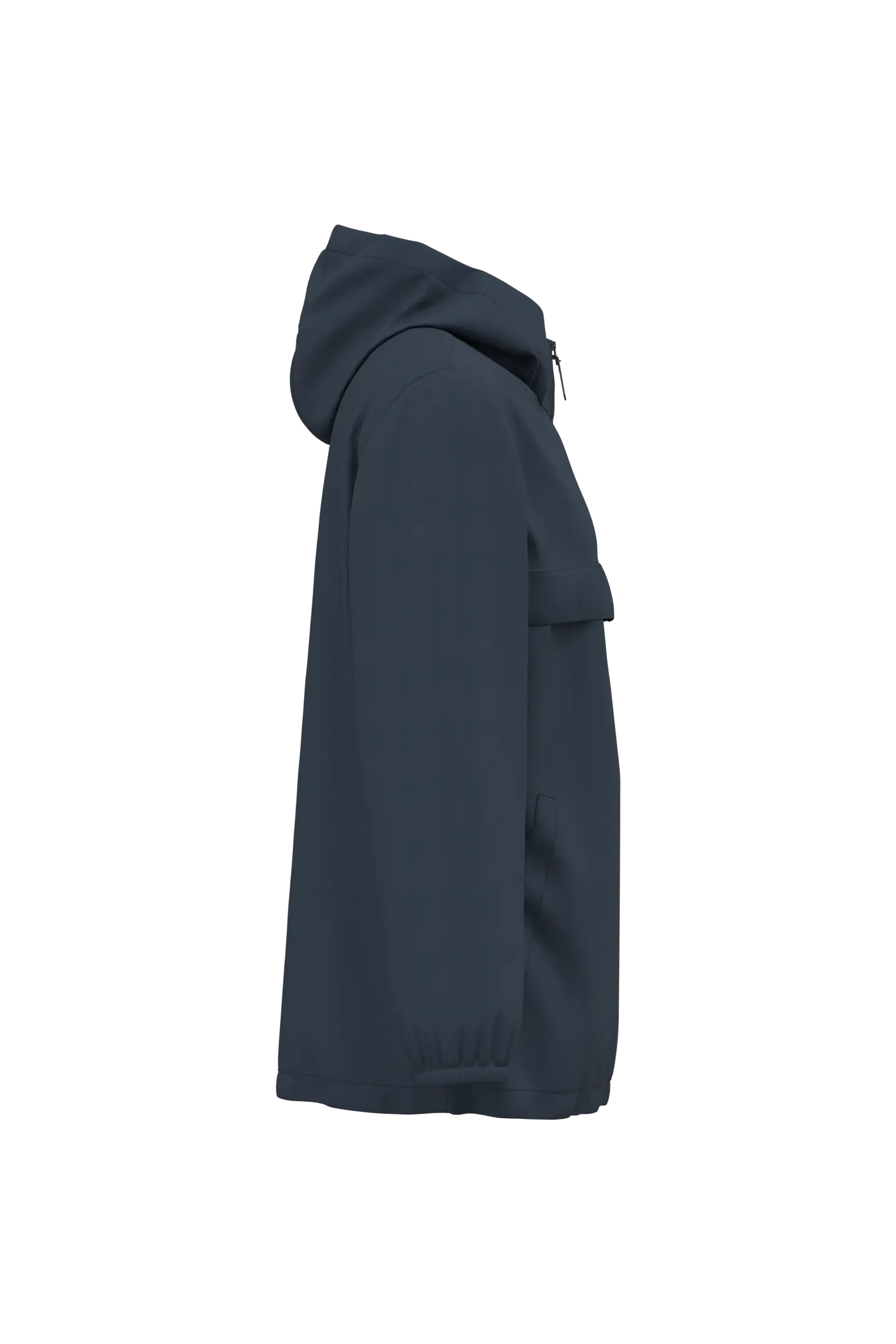 Chaqueta cortavientos impermeable ecorresponsable 1/4 cremallera unisex