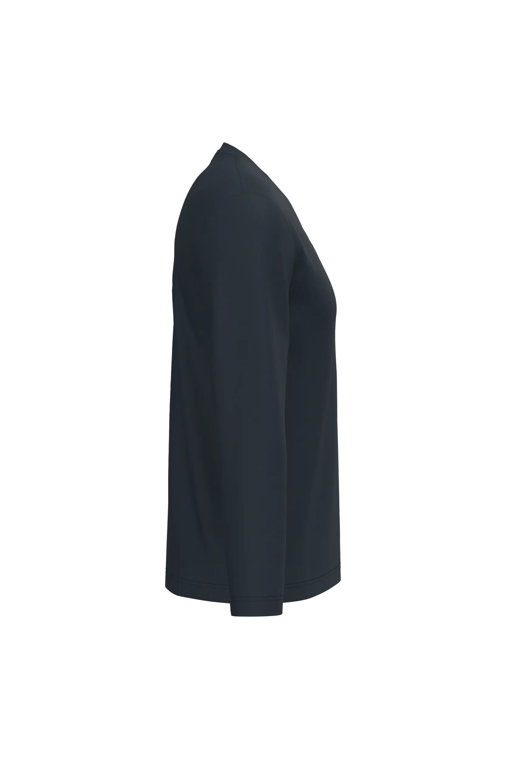 Camiseta manga larga y cuello de pico hombre