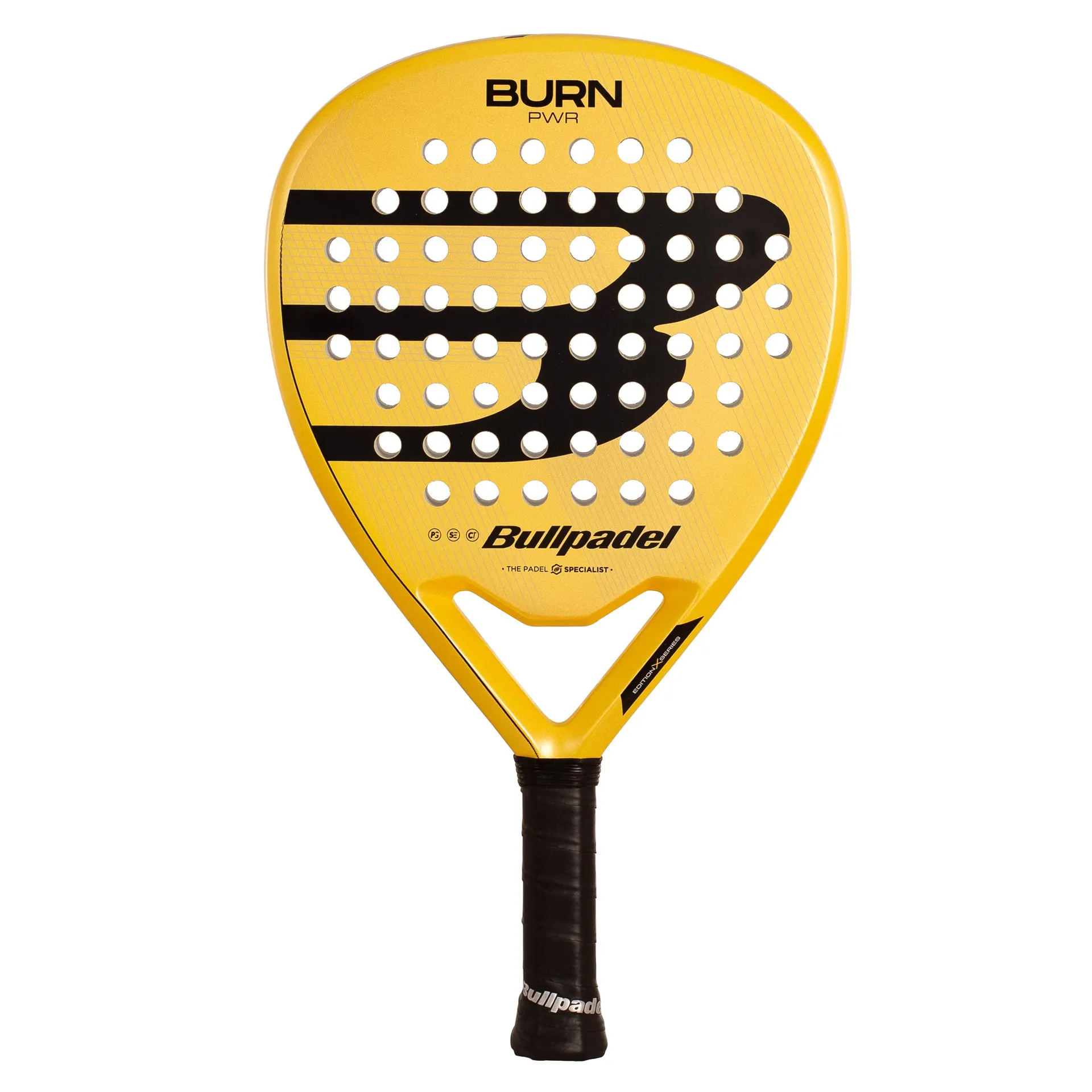 PALA DE PÁDEL BULLPADEL BURN POWER YELLOW