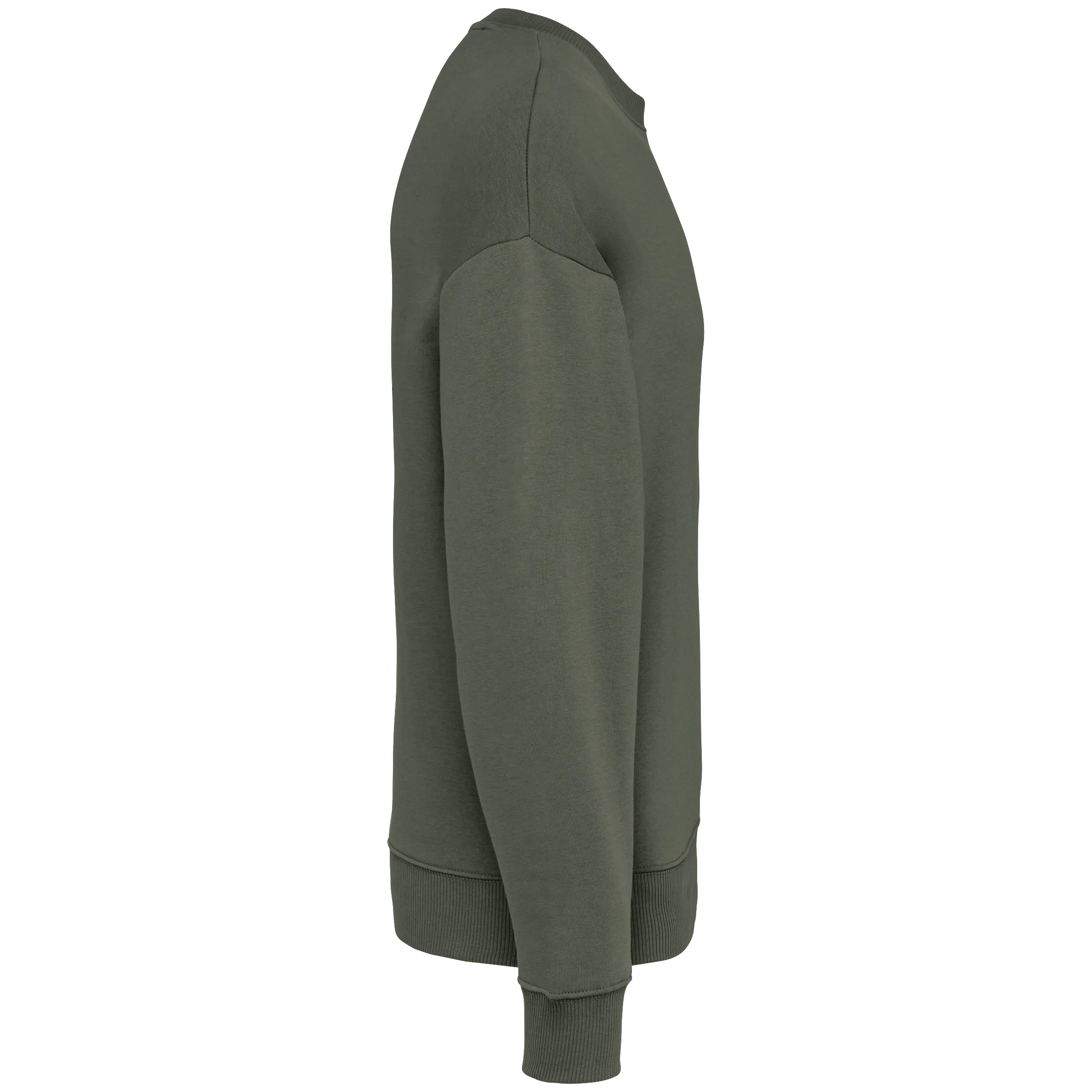 Sudadera ecorresponsable cuello redondo oversize unisex