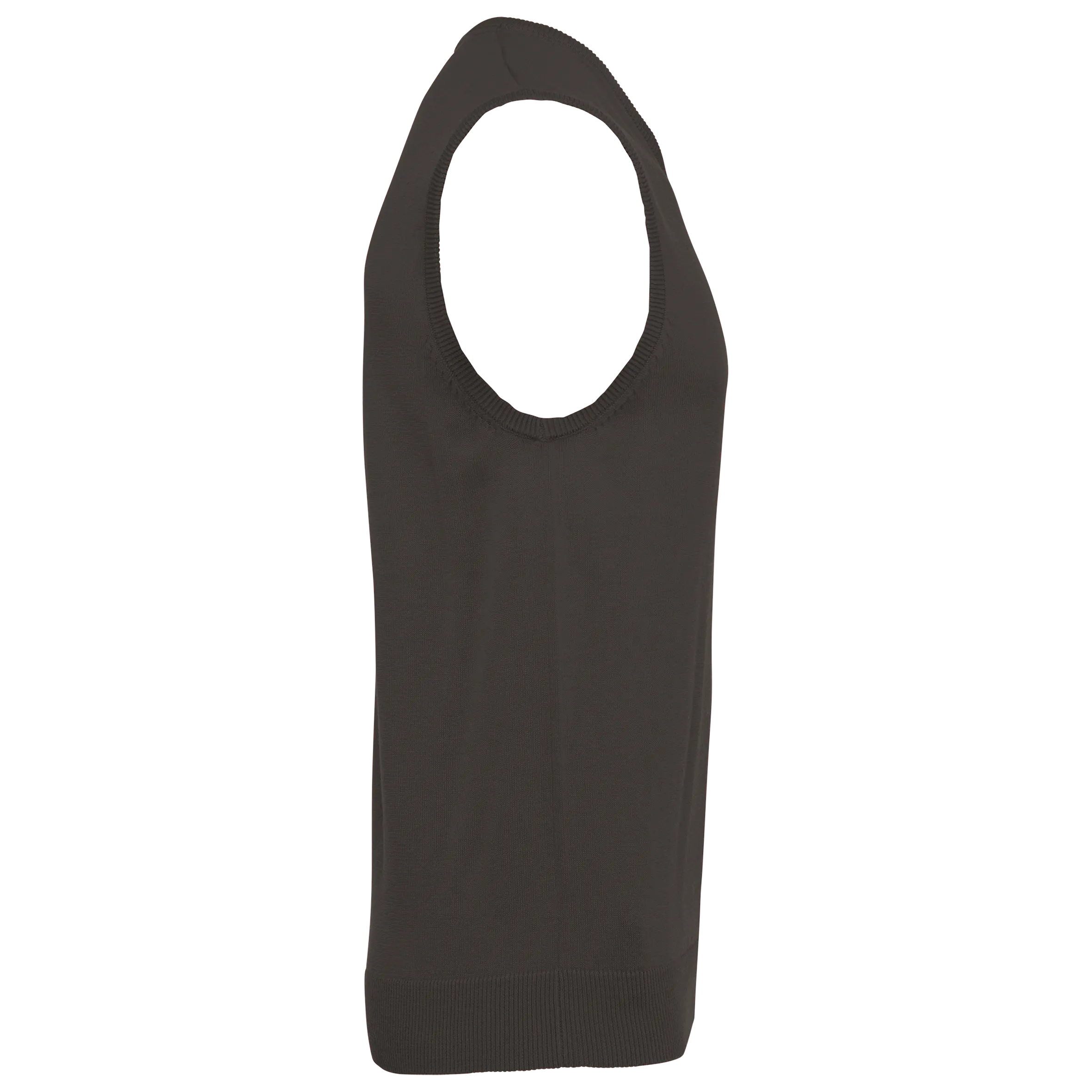 Jersey cuello de pico sin mangas